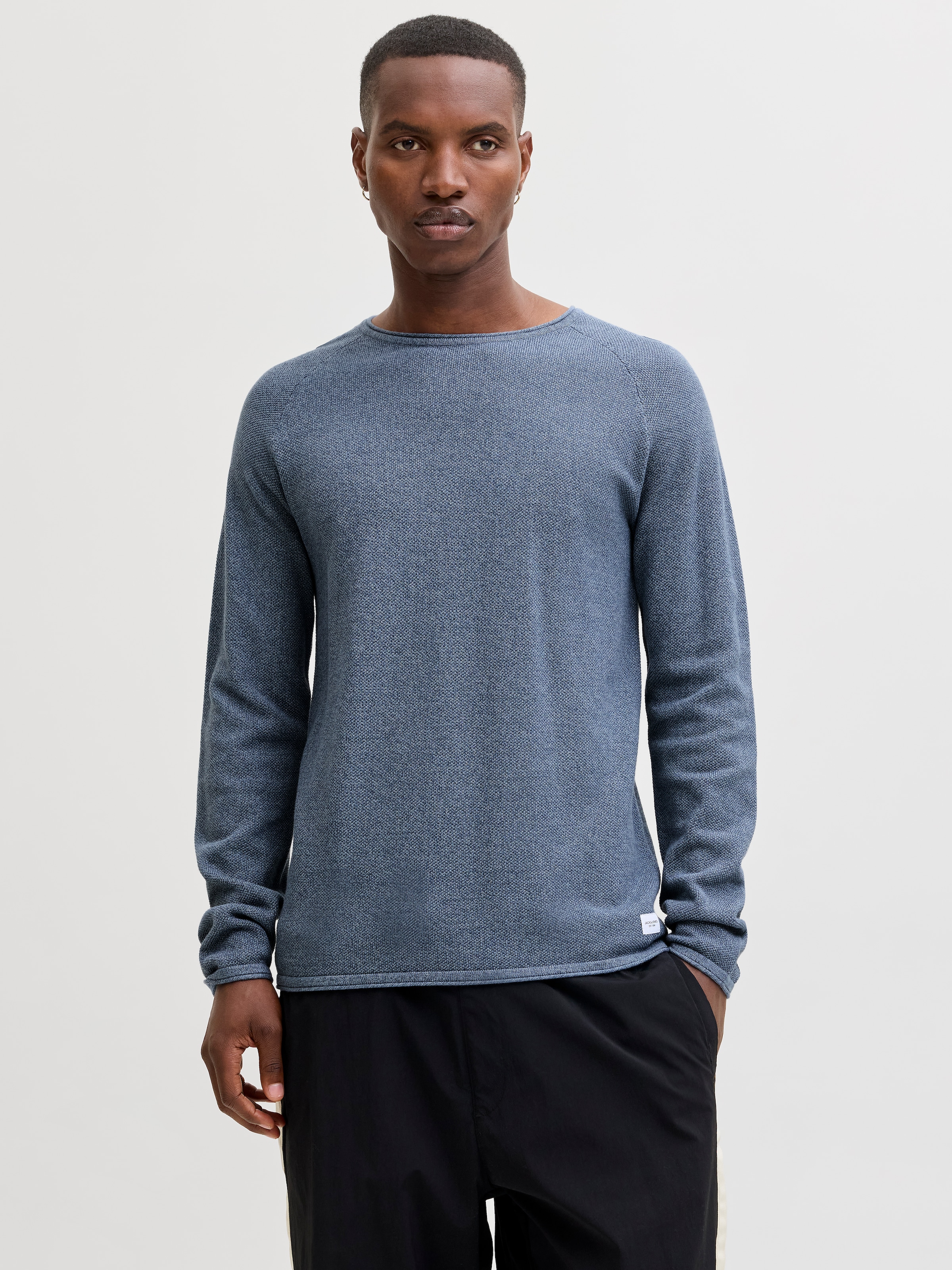 Jack & Jones Rundhalspullover "JJEHILL KNIT CREW NECK NOOS" Baumwolle, regu günstig online kaufen