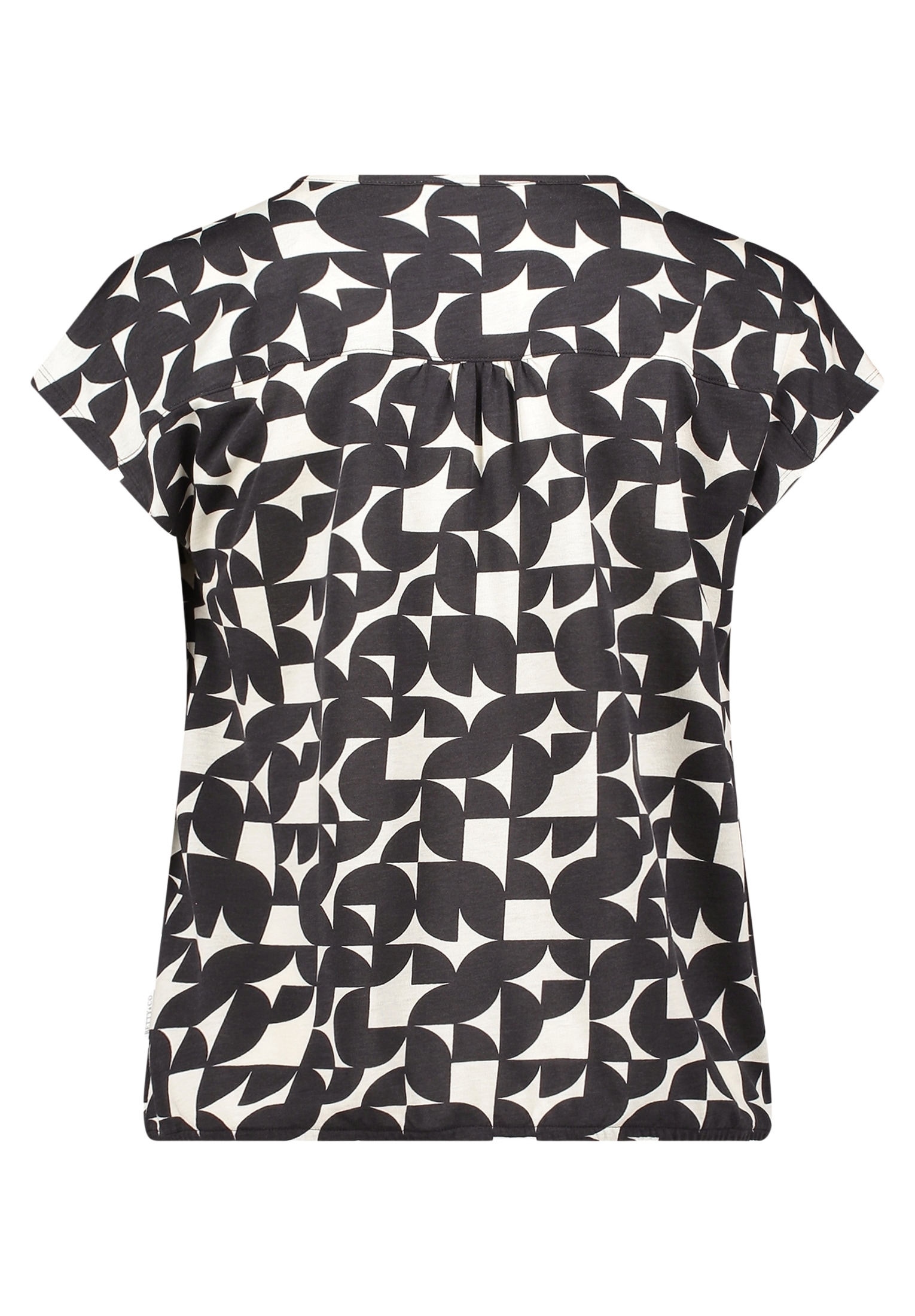 Betty&Co Kurzarmshirt »Damen mit Gummizug« 1
