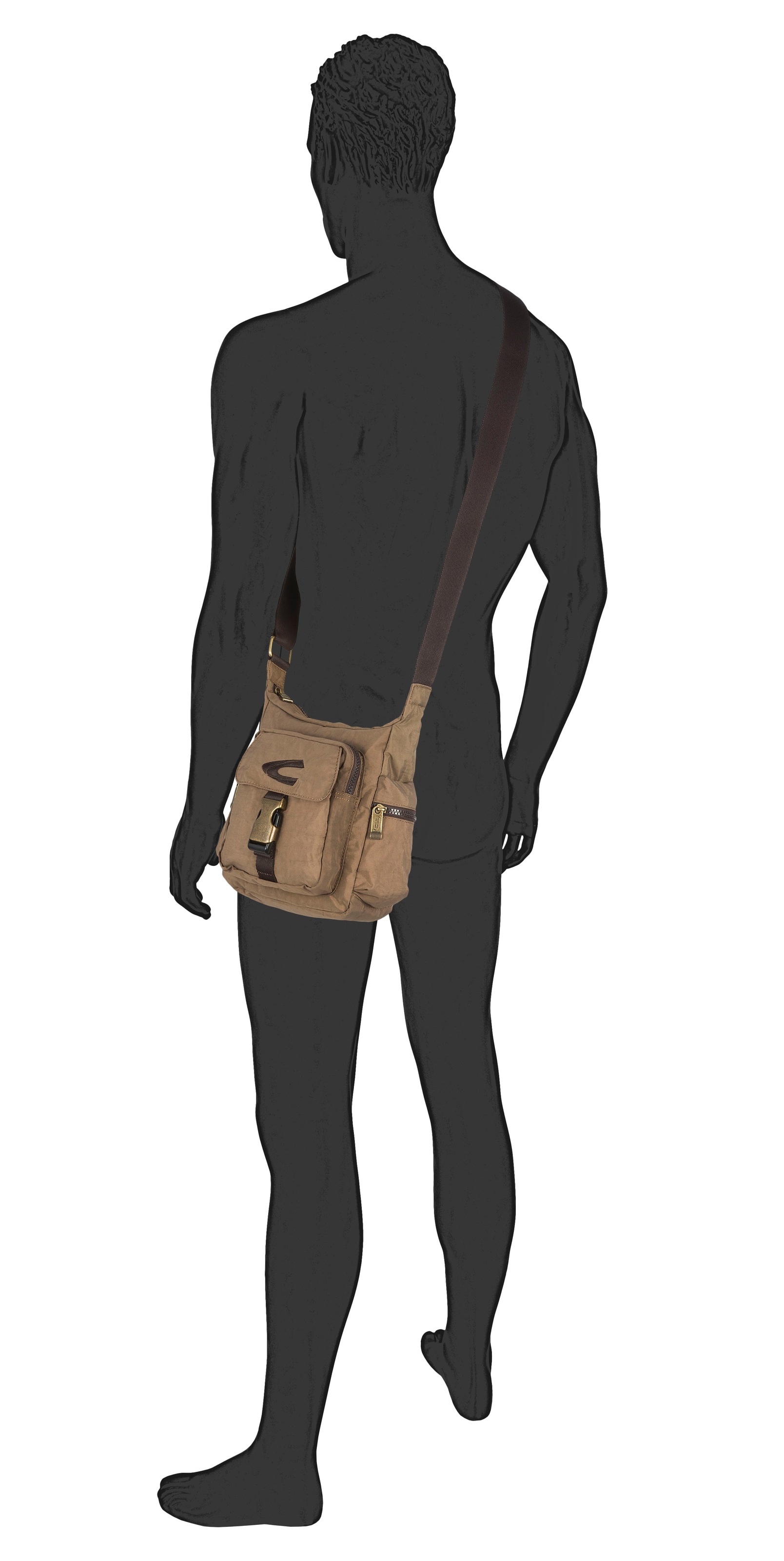 Thumbnail - camel active Umhängetasche "Journey" Herren Schultertaschuhe, Freizeittasche mit Logostickerei