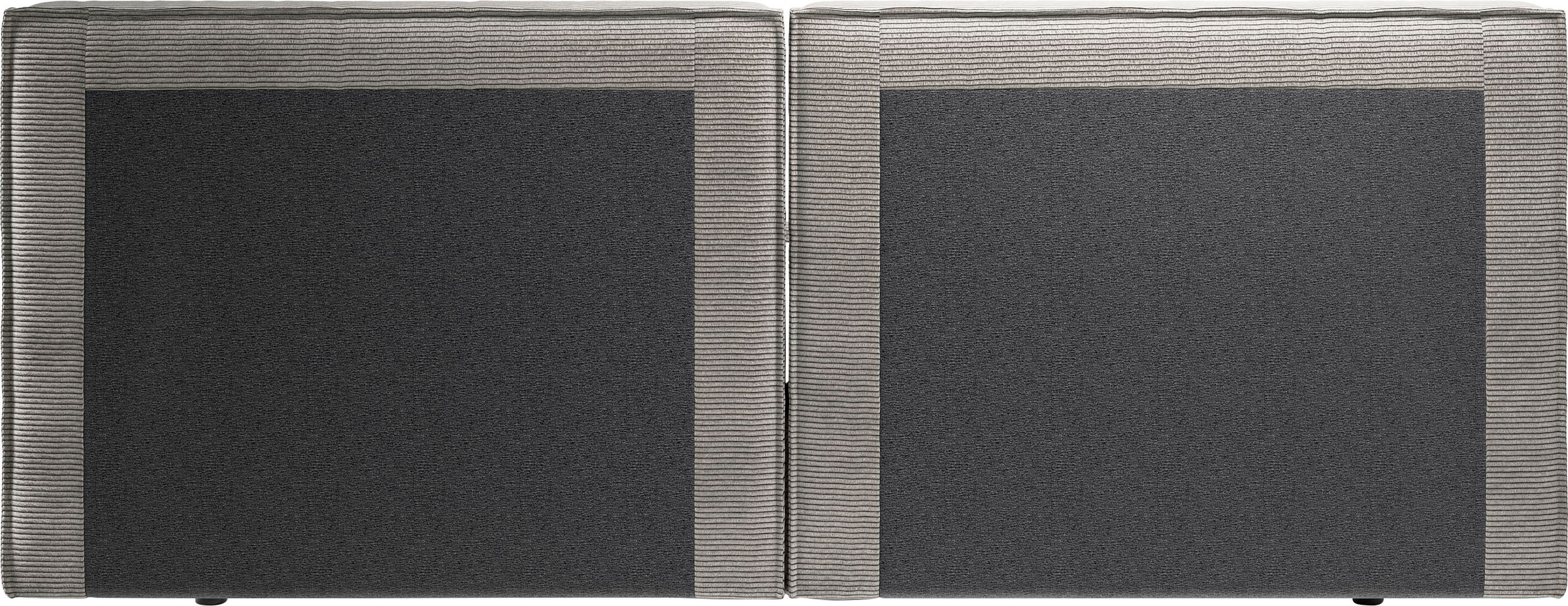 INOSIGN Polsterbett »Adrina mit Biesenoptik, Feincord und Luxus-Microfaser«, bis 280kg, auch in Überlänge 220 cm, 4 Breiten bis 200cm