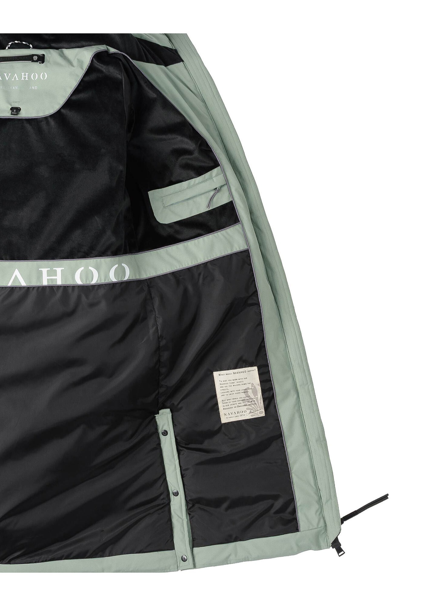 Navahoo Winterjacke »Schmatzibär«, mit weichem Teddyfell innen