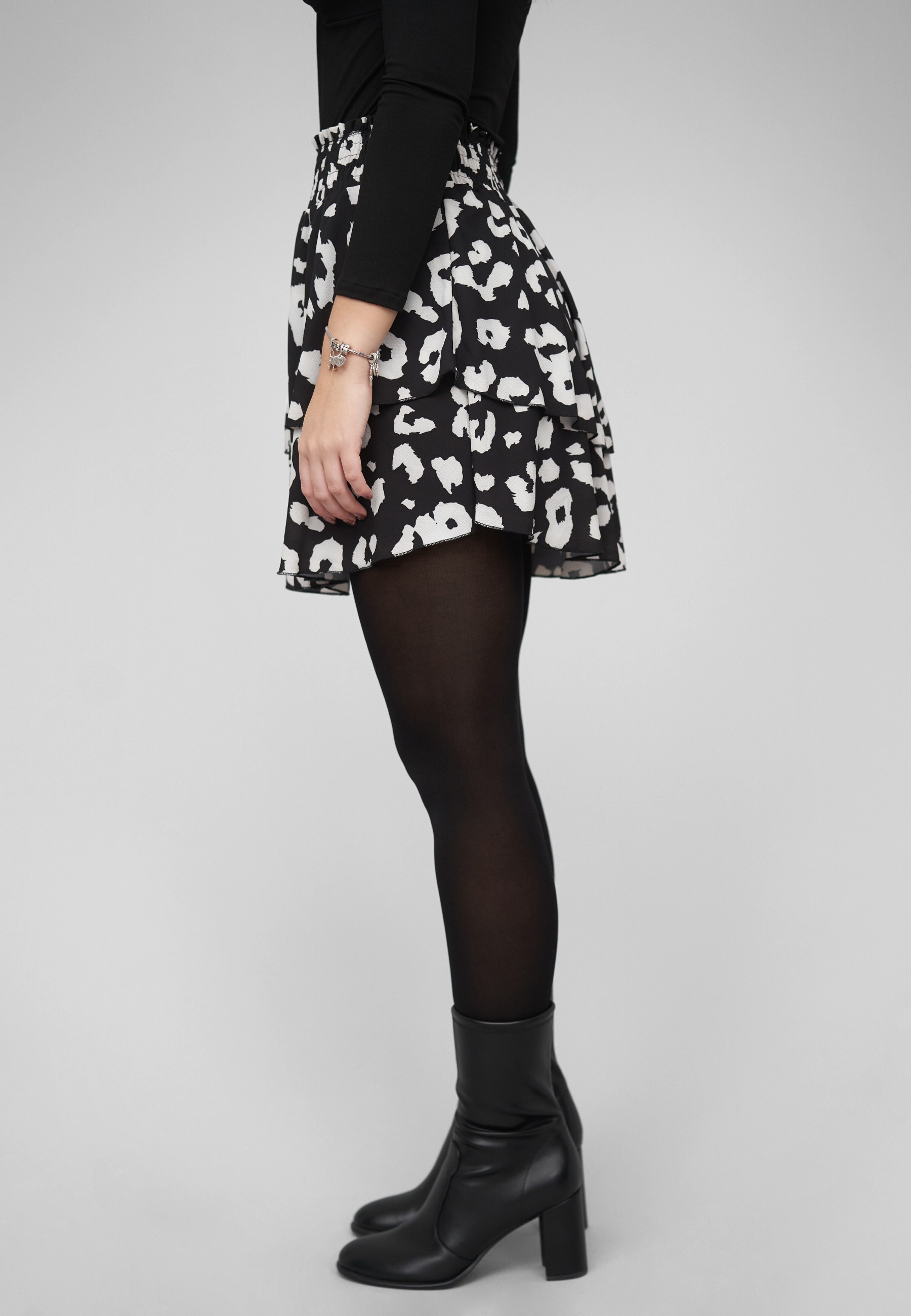 CLOUD 5IVE Midirock »CLOUD 5IVE Tiered Skirt Ditsy Print« 1