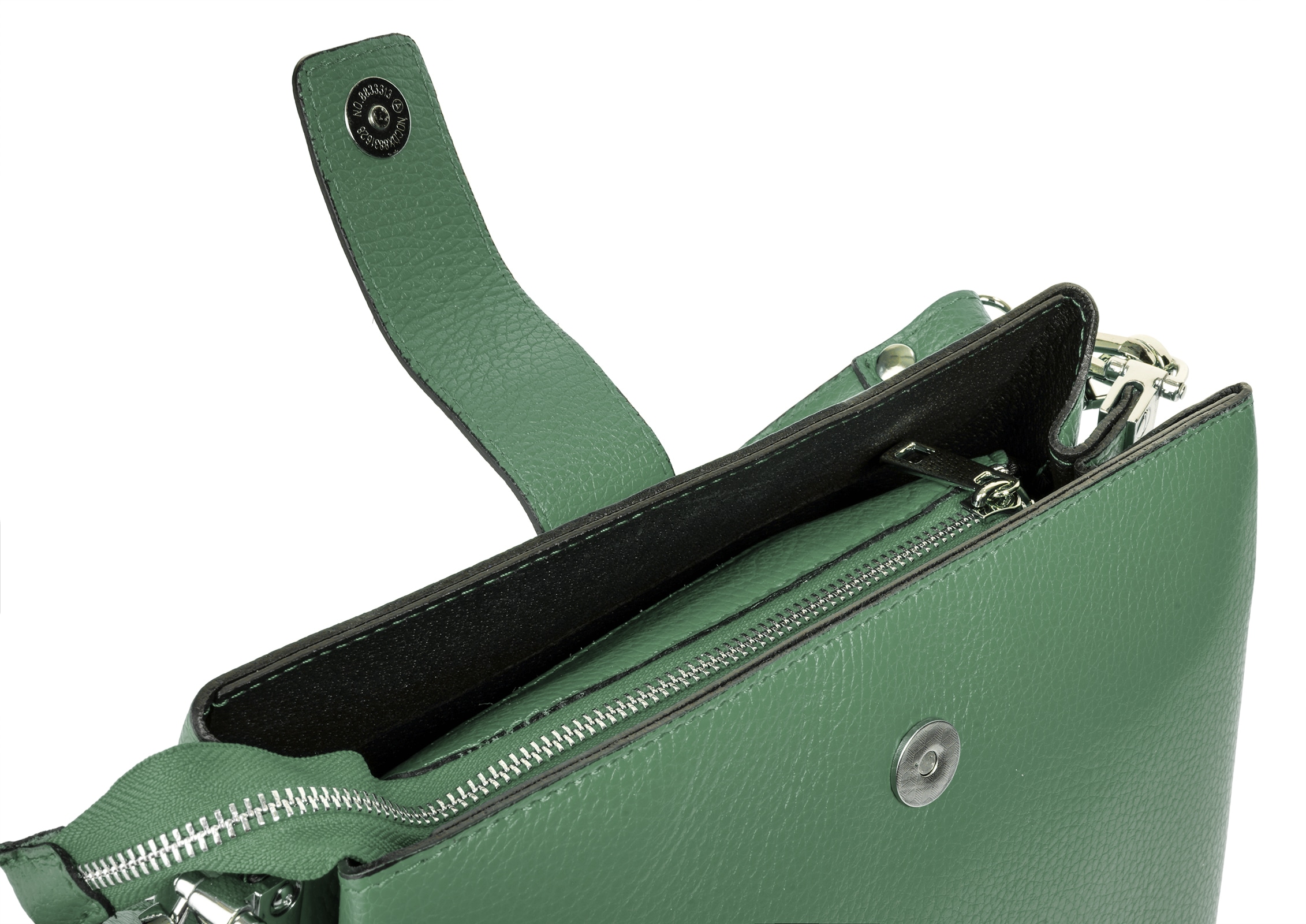 Cluty Henkeltasche, echt Leder, Made in Italy