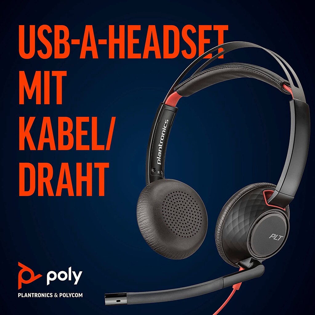 Poly Headset »Blackwire C5220«, Noise-Cancelling