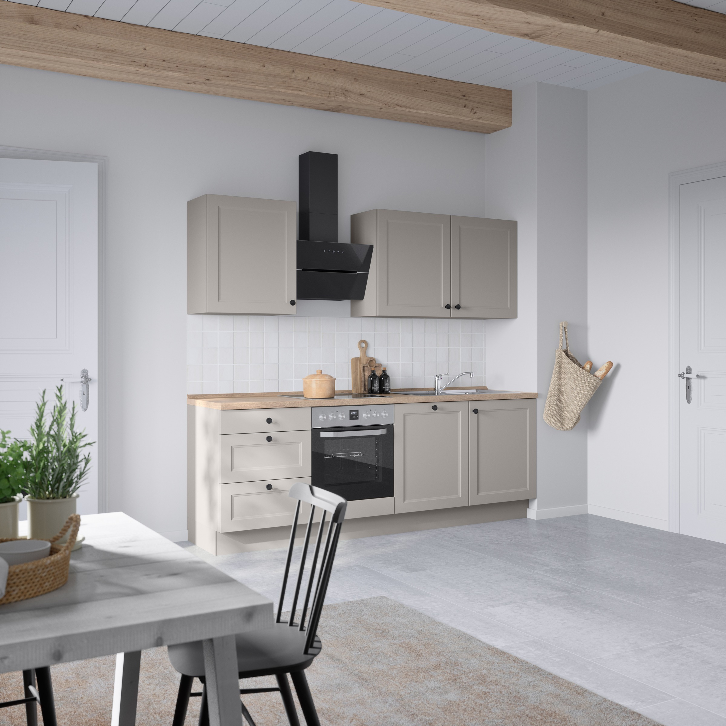 nobilia® Küchenzeile »"Cascada II"«, vormontiert, Breite 240 cm, Ausrichtung wählbar, wahlw. mit E-Geräten