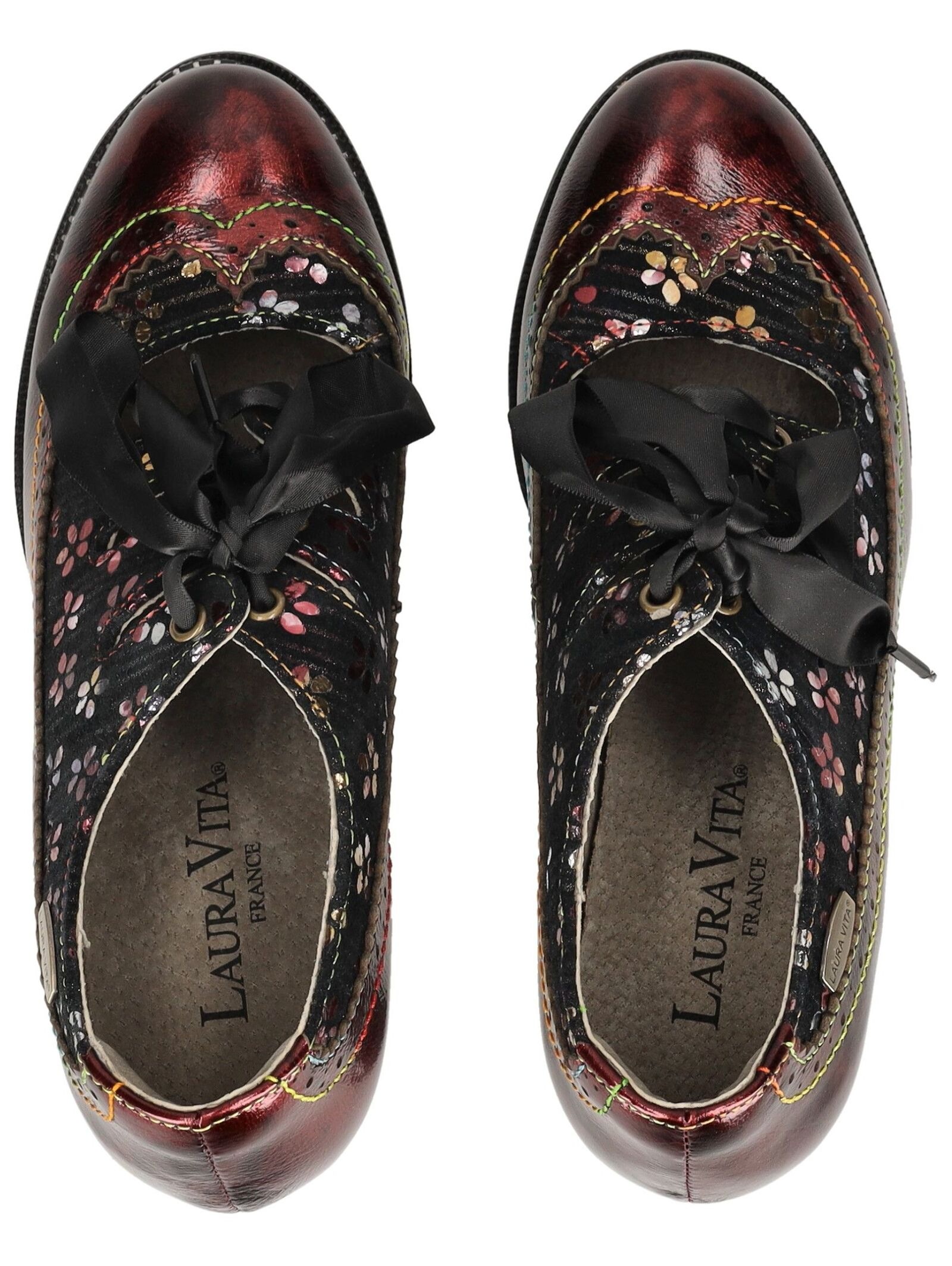 LAURA VITA High-Heel-Pumps »LAURA VITA Pumps Leder/Textil«