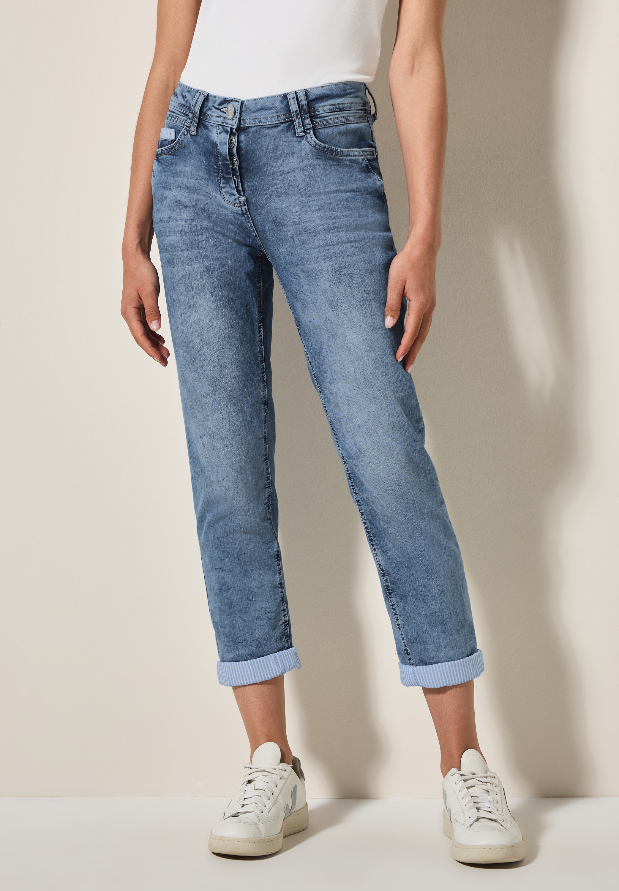 Cecil Comfort-fit-Jeans, aus Baumwolle mit Stretchanteil
