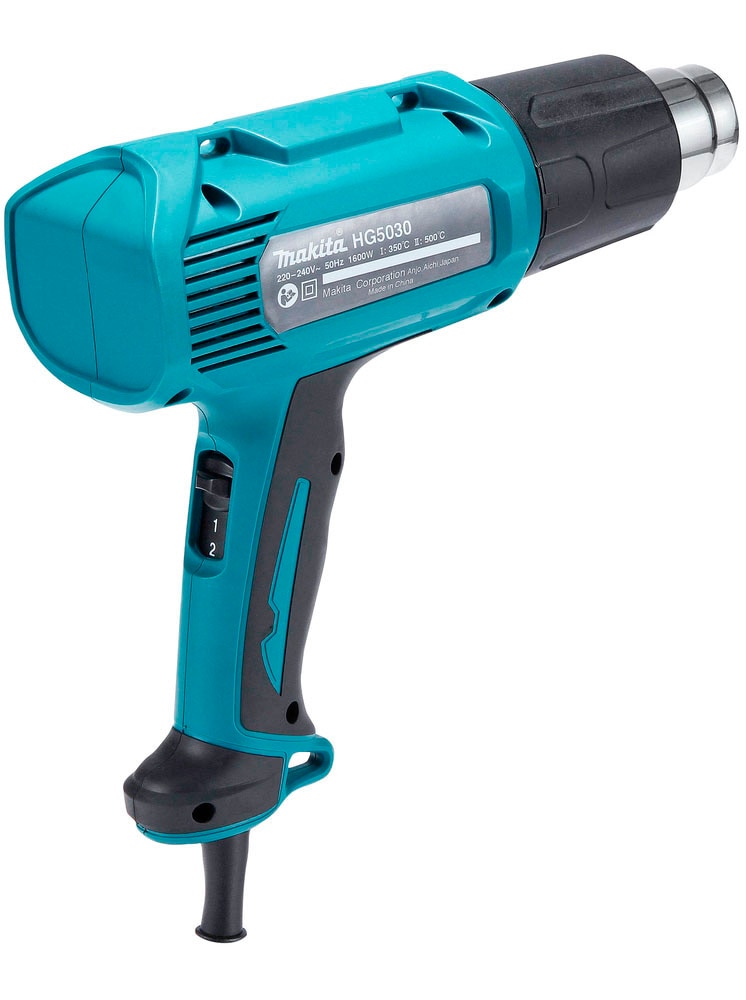 Makita Heißluftgebläse »HG5030K«, (Komplett-Set, 6 tlg.), mit 2 Temperaturstufen und Luftstromstärken, inkl. Aufbewahrungskoffer