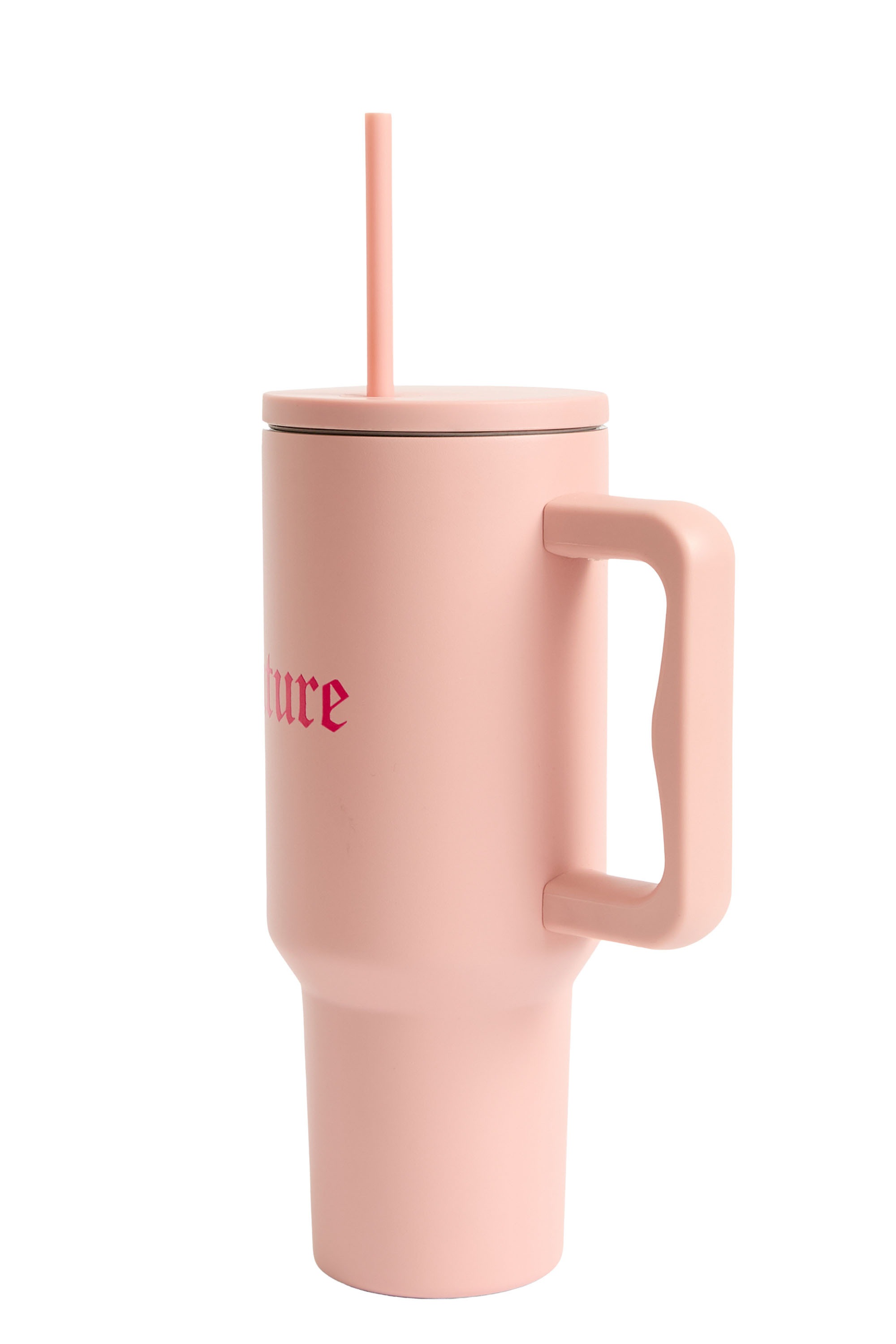 Juicy Couture Thermobecher »STEEL TUMBLER WITH STRAW Unisex«, Getränkebecher, große Tasse, mit Strohhalm, heiß kalt, Edelstahl, Sale