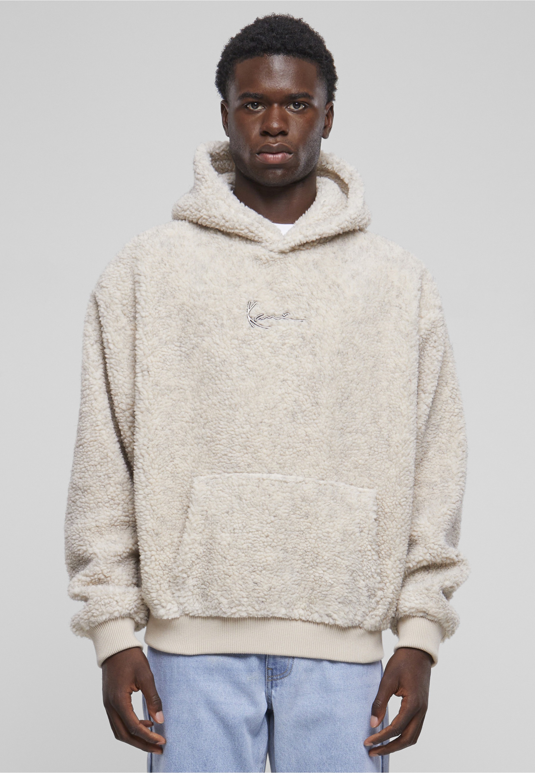 Karl Kani Longpullover »Karl Kani Herren KM233-020-3 KK Metal Signature Teddy Os Hoodie« 1 Stk.