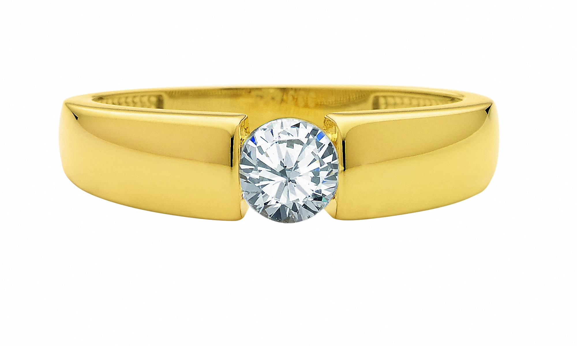 Goldring Adelia's 333 Gold Ring with Zirconia Gold 54