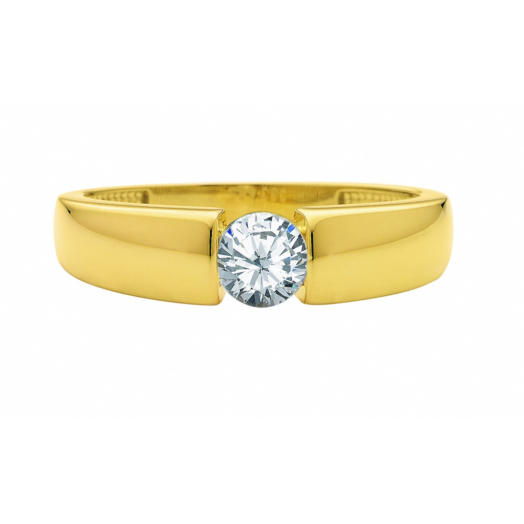 Adelia´s Goldring »333 Gold Ring mit Zirkonia«, mit Zirkonia Goldschmuck für Damen