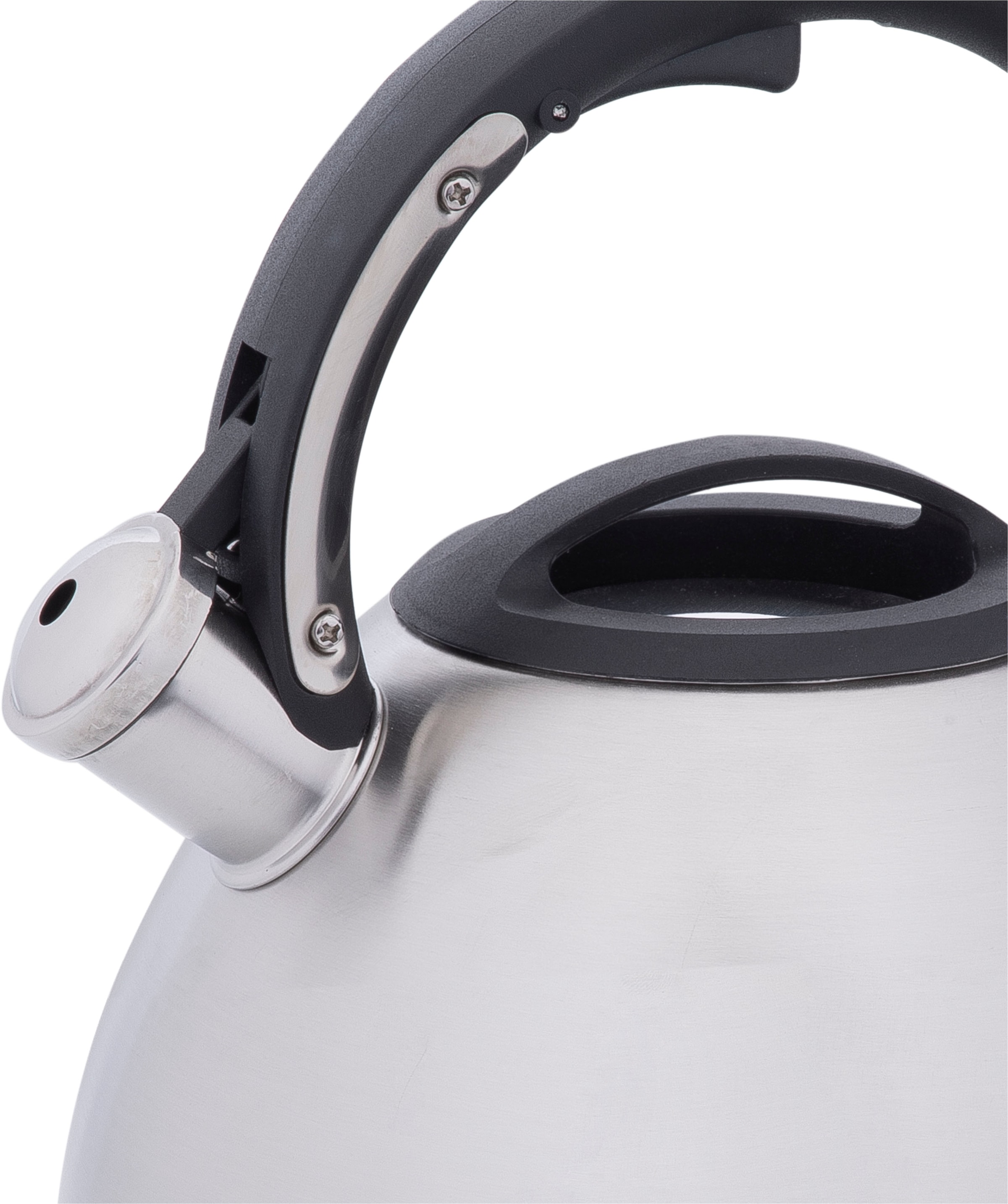 RESTO Kitchenware Wasserkessel »Lyra, Flötenkessel 2,7 l mit wärmespeicherndem Boden im Geschenkkarton«, Edelstahl, (1 tlg.), mit ergonomischem, wärmeableitenden Bakelit-Griff