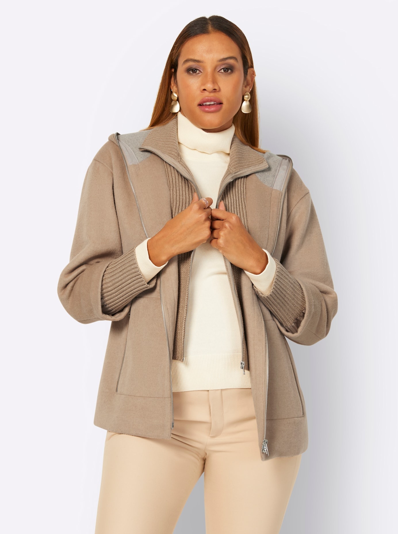 MANISA Langjacke mit Kapuze günstig online kaufen