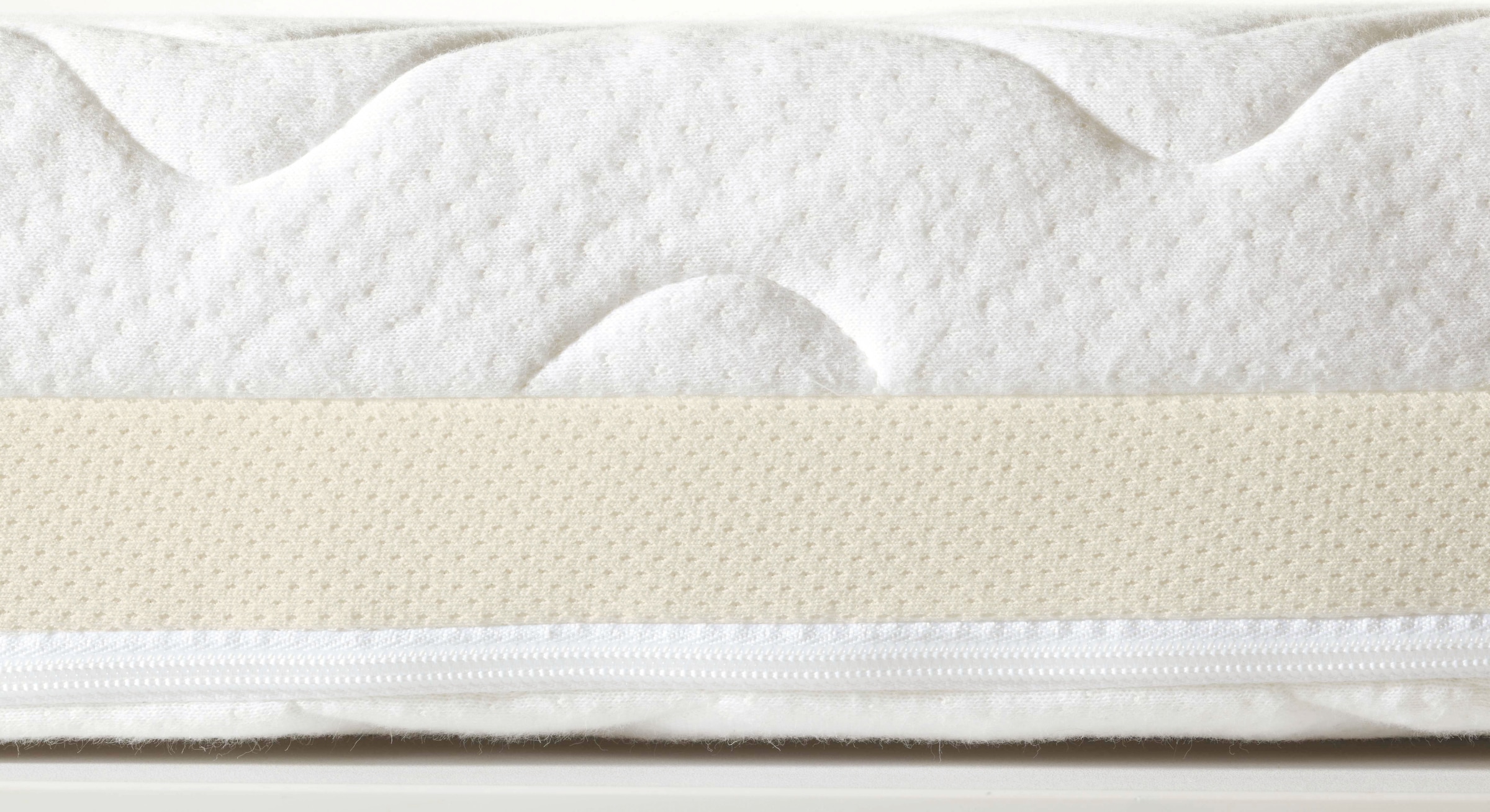 PAIDI Babymatratze »AIRWELL 200, 70x140cm, Kaltschaum Kindermatratze« 10 cm hoch mittlere Stauchhärte, 95°C waschbarer Bezug in Weiß, 1 Stk. tlg. Top Luftzirkulation, langlebig, Wendematratze, umlaufende Trittkante
