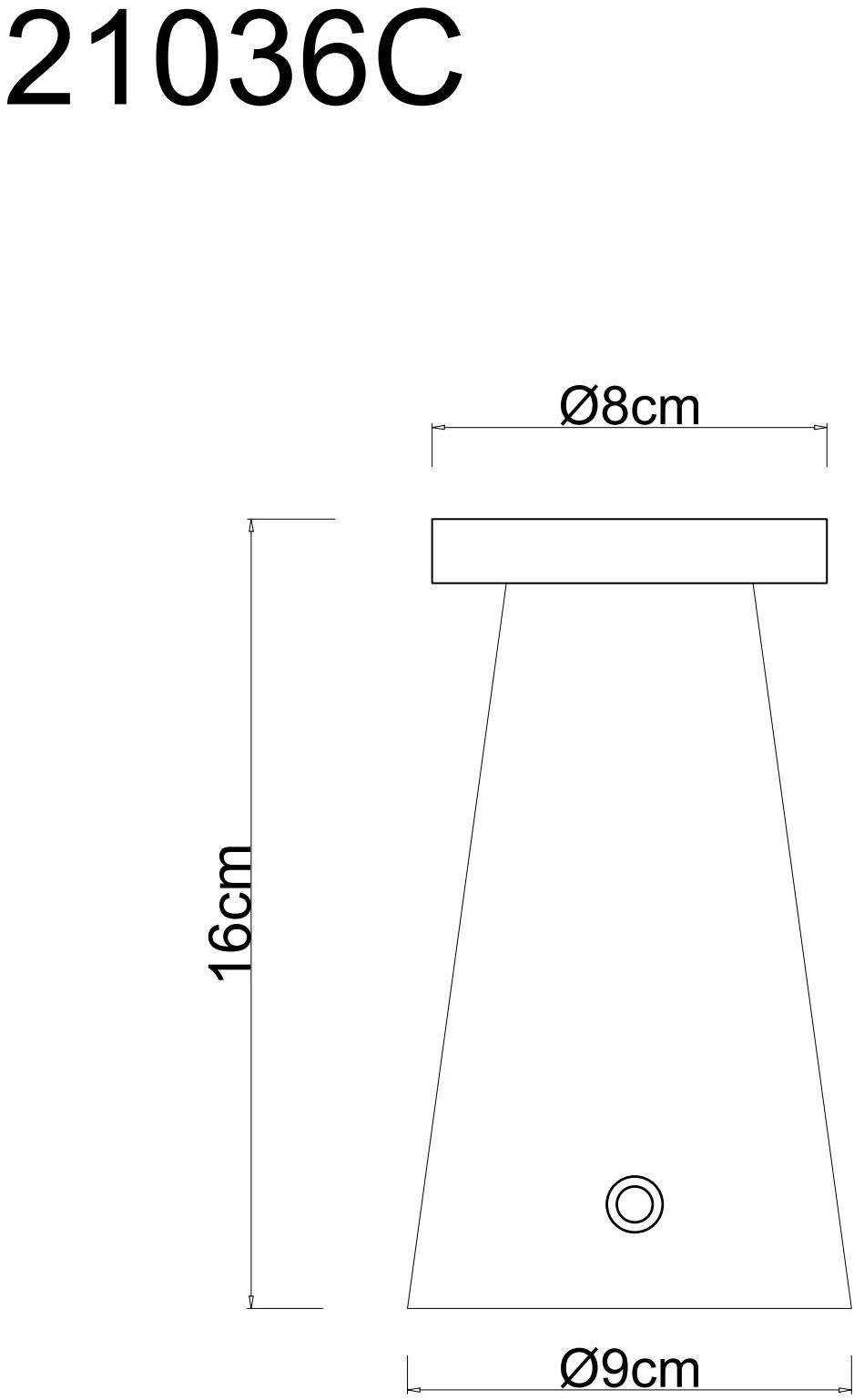 GLOBO LIGHTING Tischleuchte »ADINA« LED-Modul 1 Stk. Akku Tischleuchte für Wohn- & Schlafzimmer