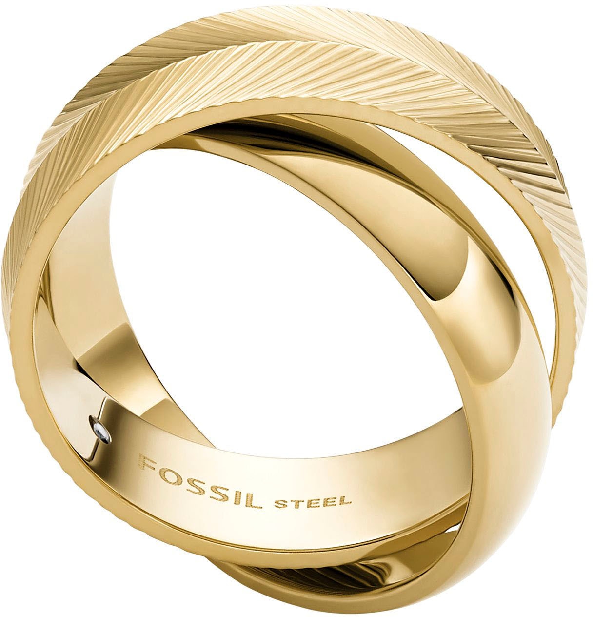 Fossil Fingerring »Schmuck Geschenk Edelstahl Ring Harlow, JF04806710«