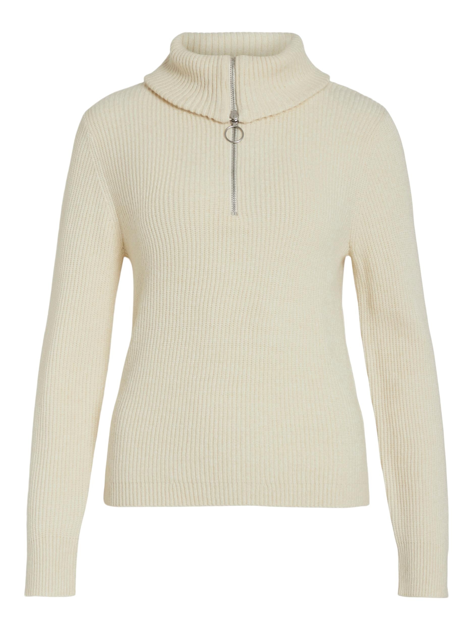 Vila Rollkragenpullover »VIRIL HALF ZIPPER L/S KNIT TOP - NOOS«