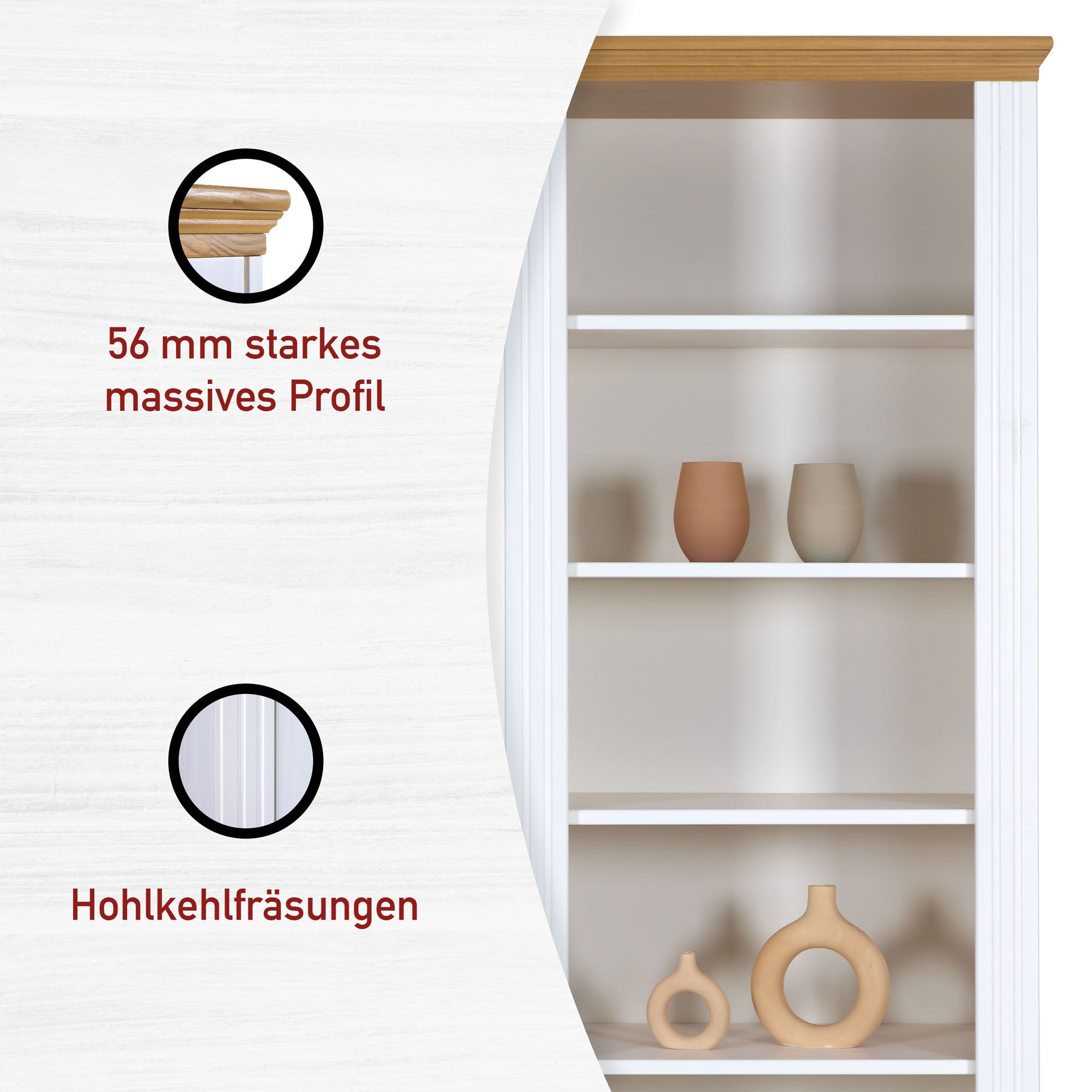 Inter Link Bücherregal »Bücherregal Maluno« 1 Stk. tlg.