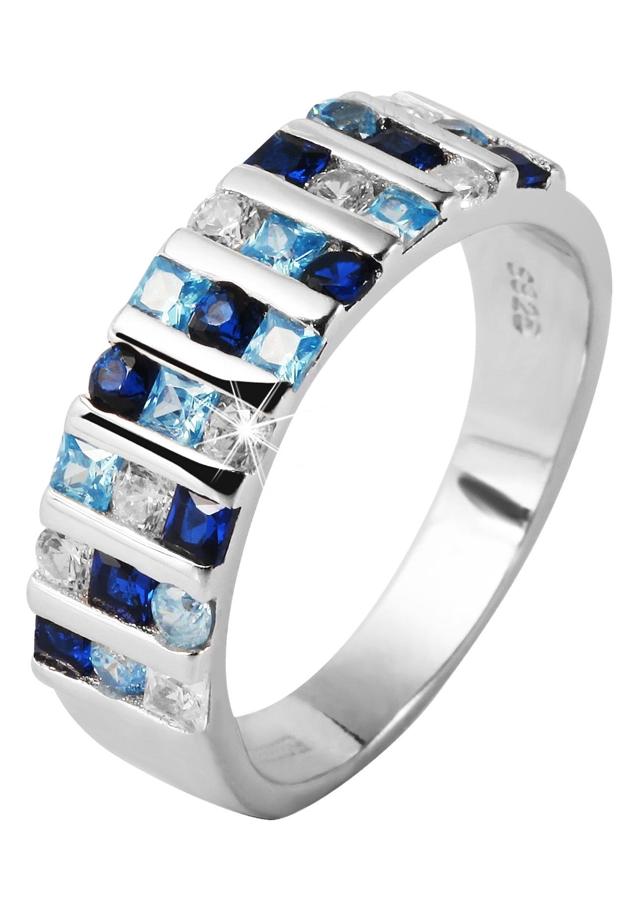 AKZENT Fingerring »"Blurin" aus 925 Sterlingsilber mit Zirkonia, rhodiniert, Gr.«