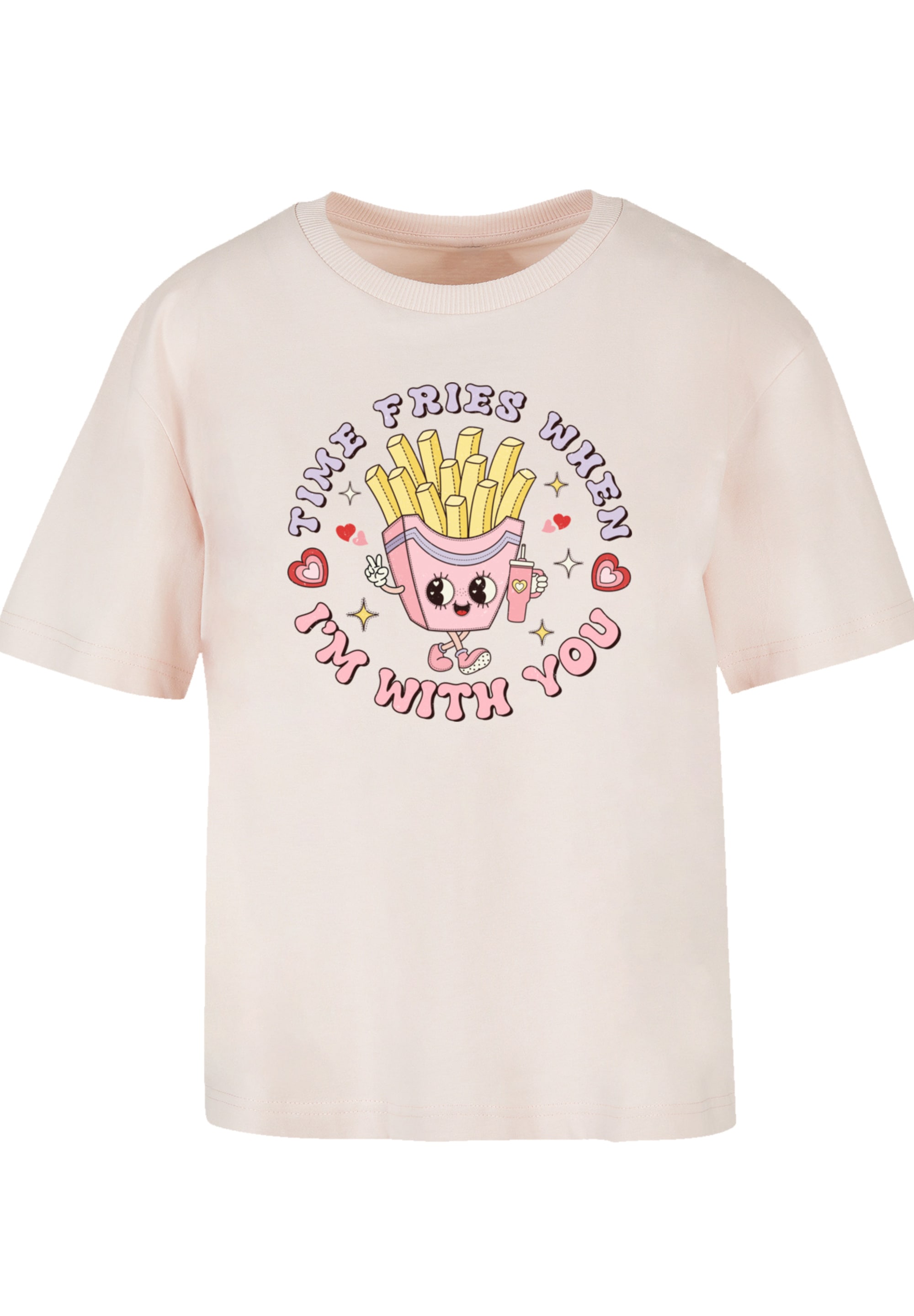F4NT4STIC T-Shirt »Time Fries when I am with you Valentinstag« Premium Qualität