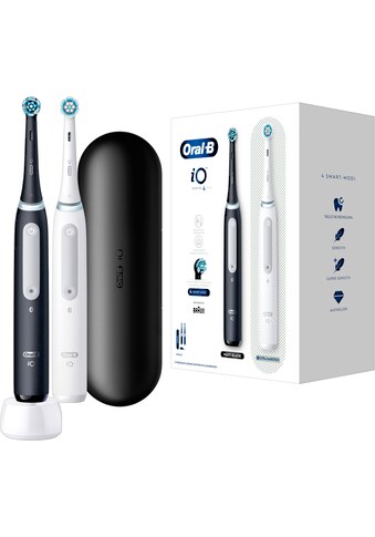 Oral B Elektrische Zahnbürste »iO 4«, 2 St. Aufsteckbürsten, Doppelpack 4 Putzmodi kaufen