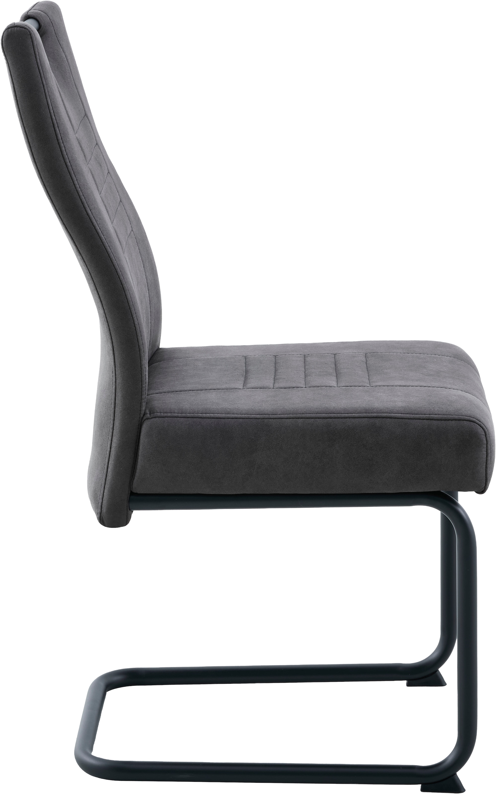 OTTO home Essgruppe »"Altona", Esstisch ausziehbar plus 6 Stühle, TOPSELLER!« Esstisch ausziehbar 140 - 180 cm, 6 Freischwinger, 7 tlg. tlg. Säulentisch 140-180x90 cm, Stuhl mit Federkorb, 140 kg belastbar