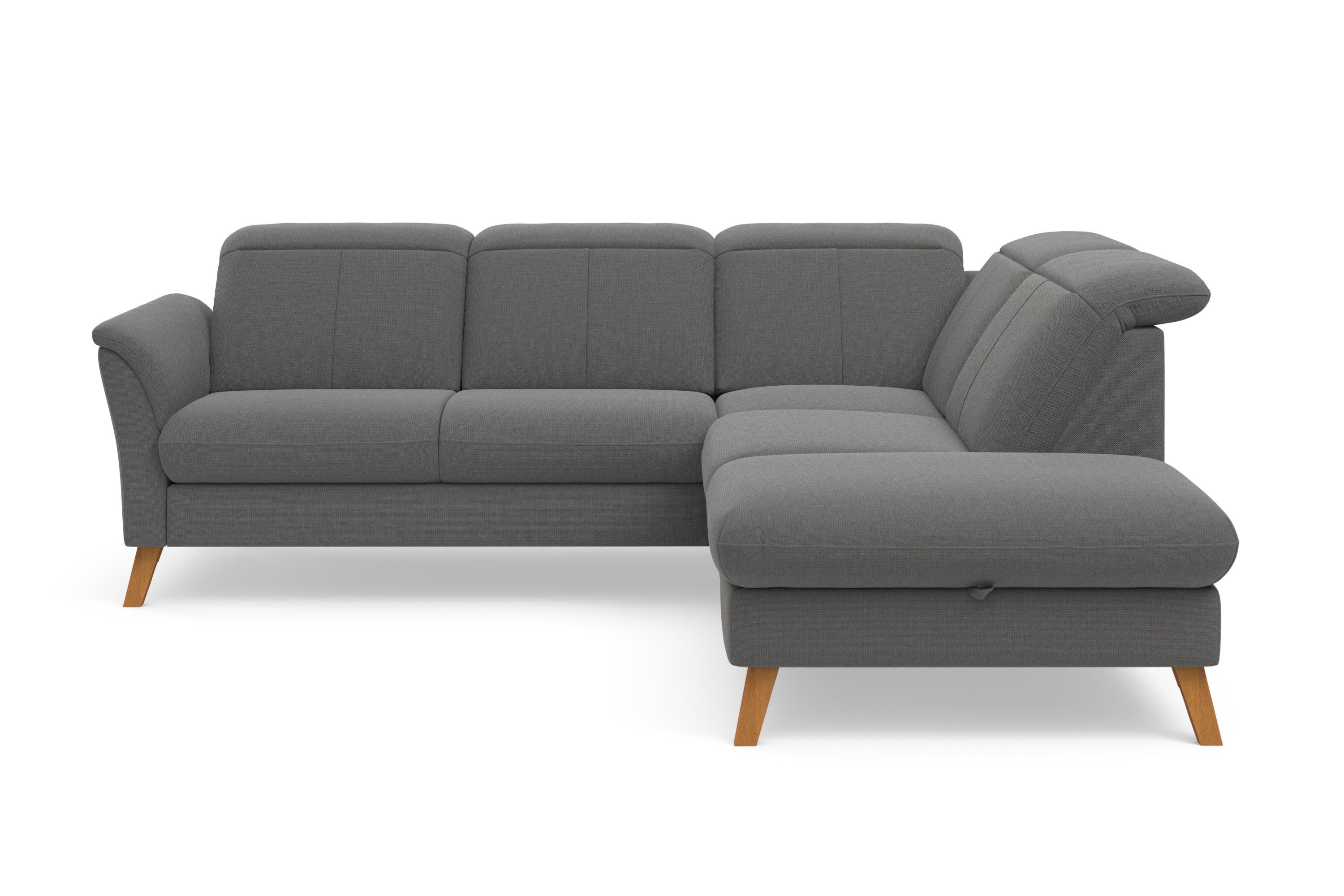 sit&more Ecksofa "Romero L-Form" wahlweise mit oder ohne TV-Funktion, Schlaffunktion, Bettkasten