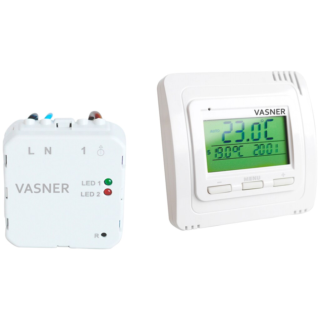 Vasner Raumthermostat »VFTB-US«, für Infrarotheizung, Sender + Unterputz Empfänger