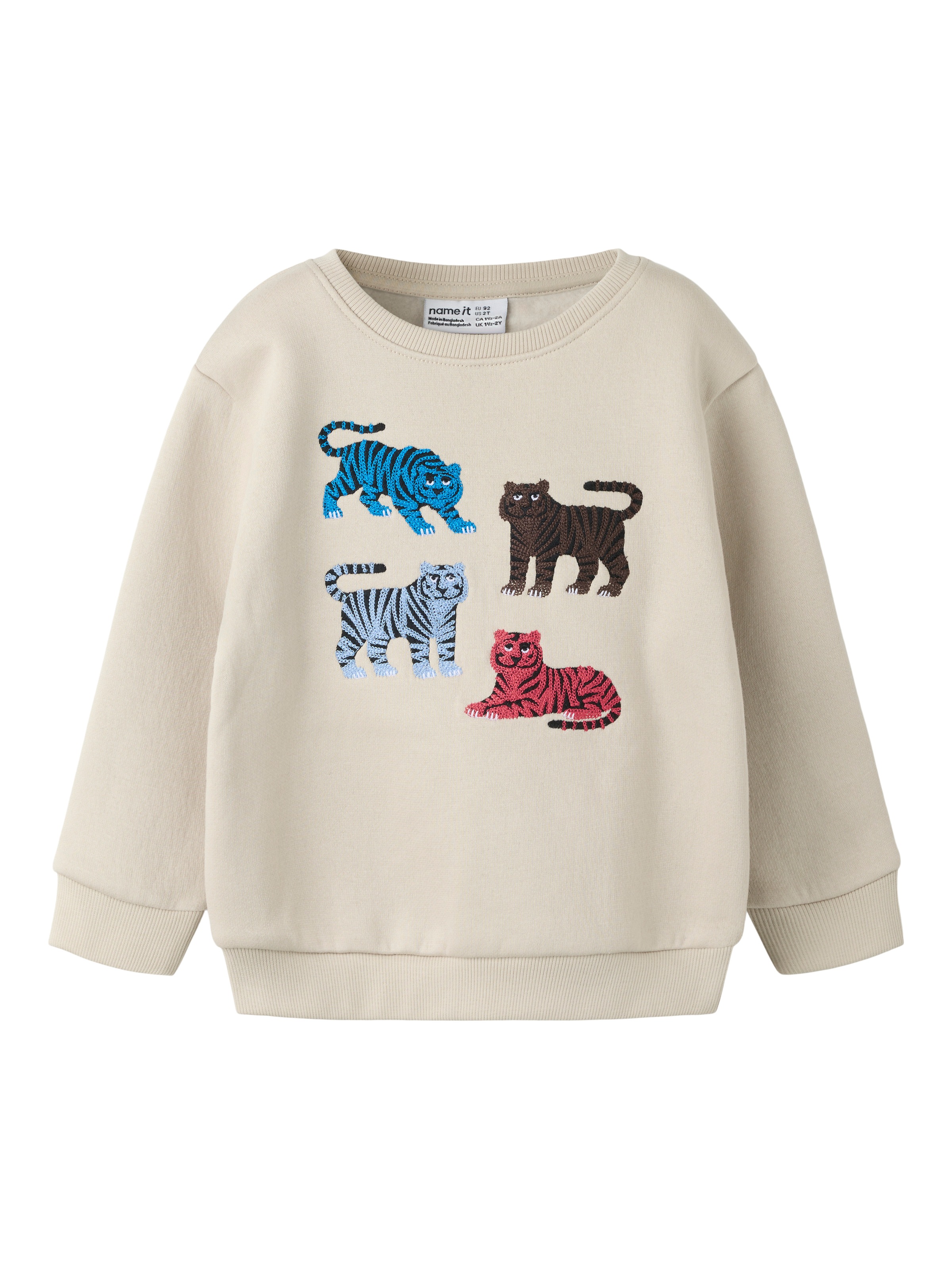 Name It Sweatshirt »NMMLOCON LS NREG SWE BRU«, Baumwollmischung, regular fit
