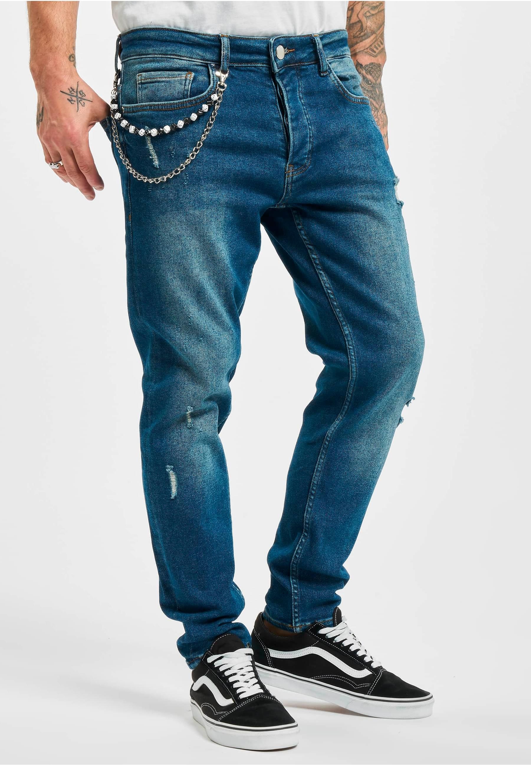 2Y Studios Bequeme Jeans »2Y Studios Herren 2Y Destroyed Tapered Denim«, (1 tlg.)