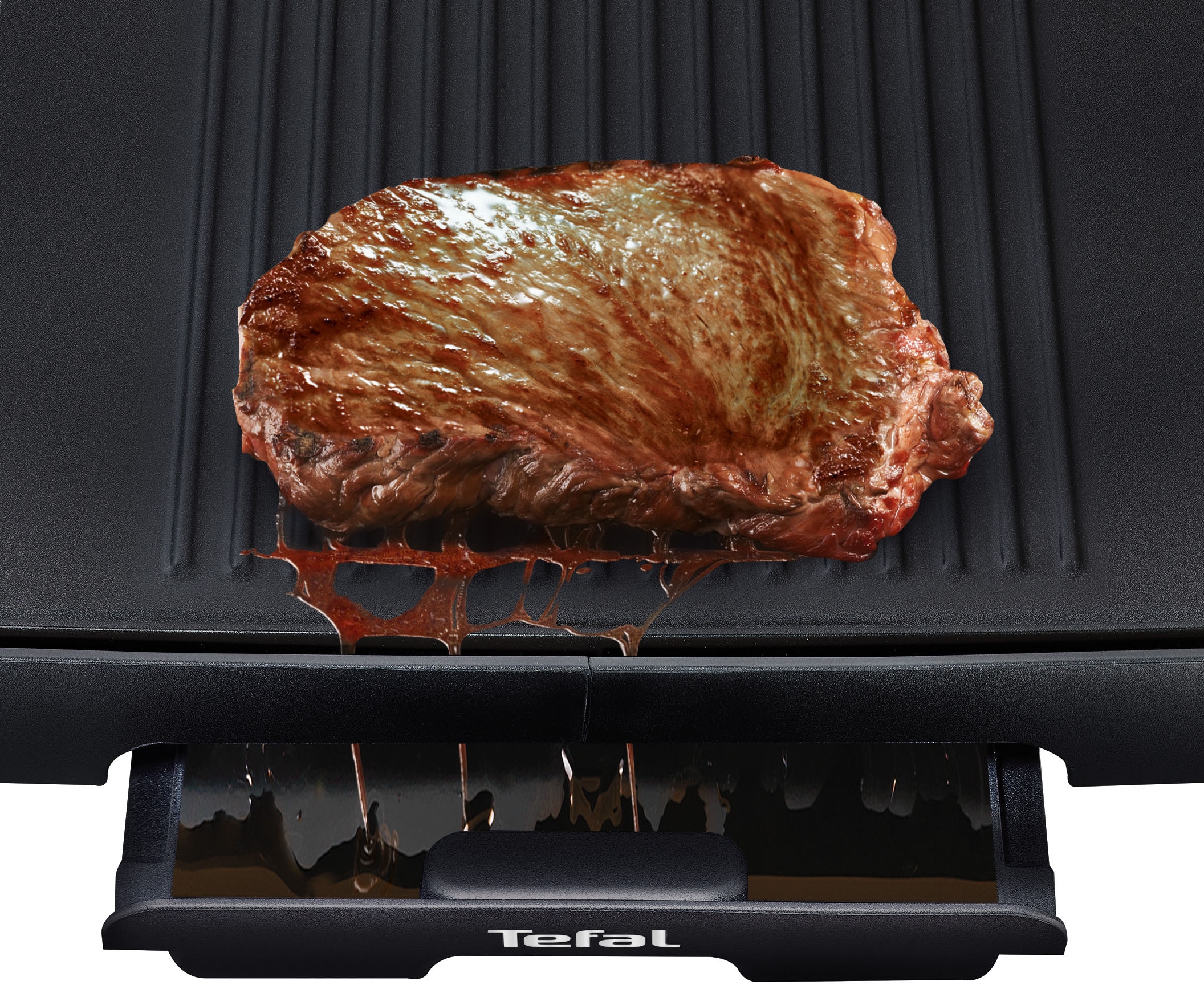 Tefal Tischgrill »Malaga, spülmaschinengeeignete Platte und Saftauffangbehälter«, 2000 W, Thermosignal-Wärmeanzeige, TG3918