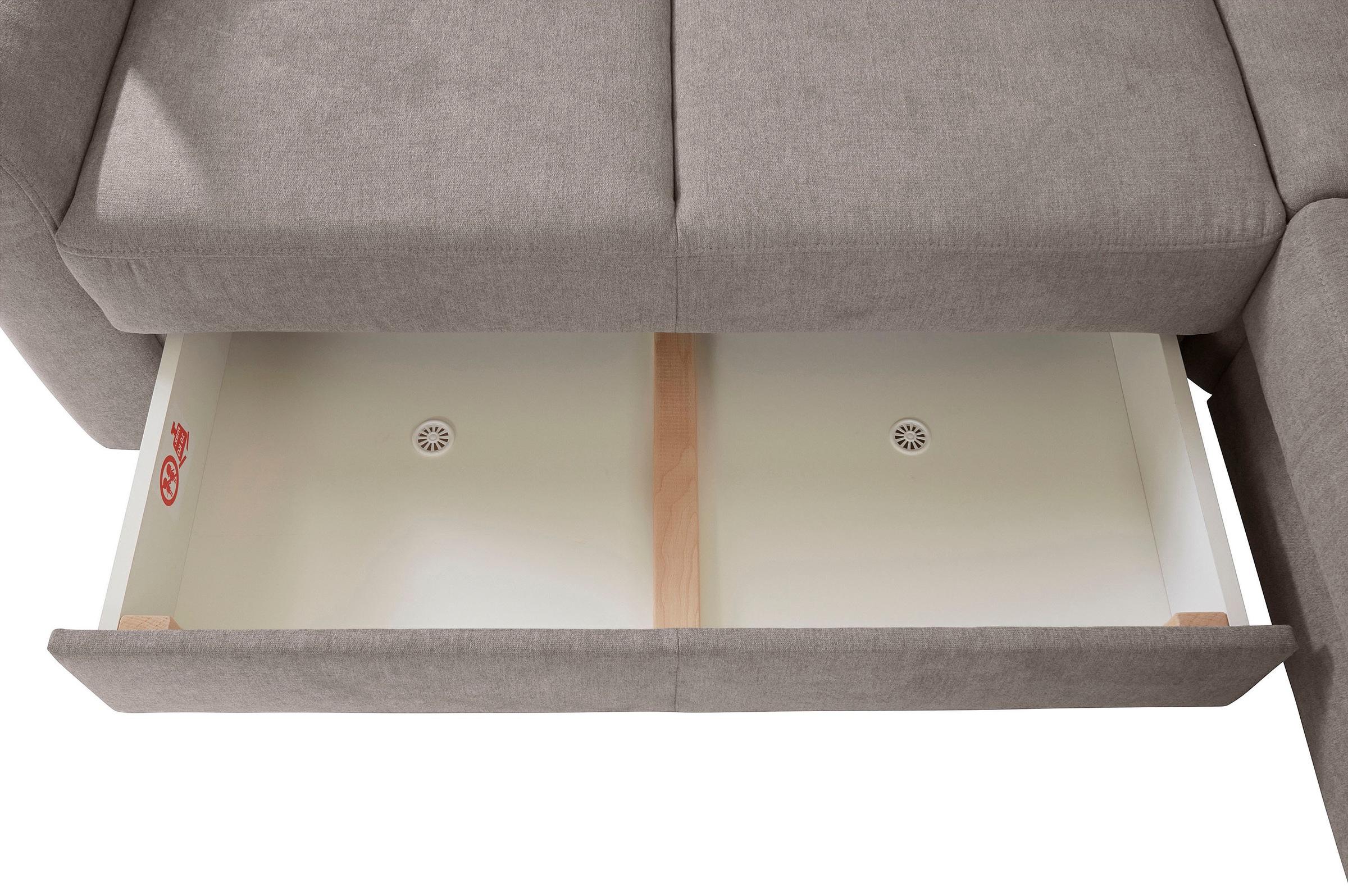 sit&more Ecksofa »Melissa L-Form«, klassisches Polsterprogramm, wahlweise Bettfunktion und Schubkasten