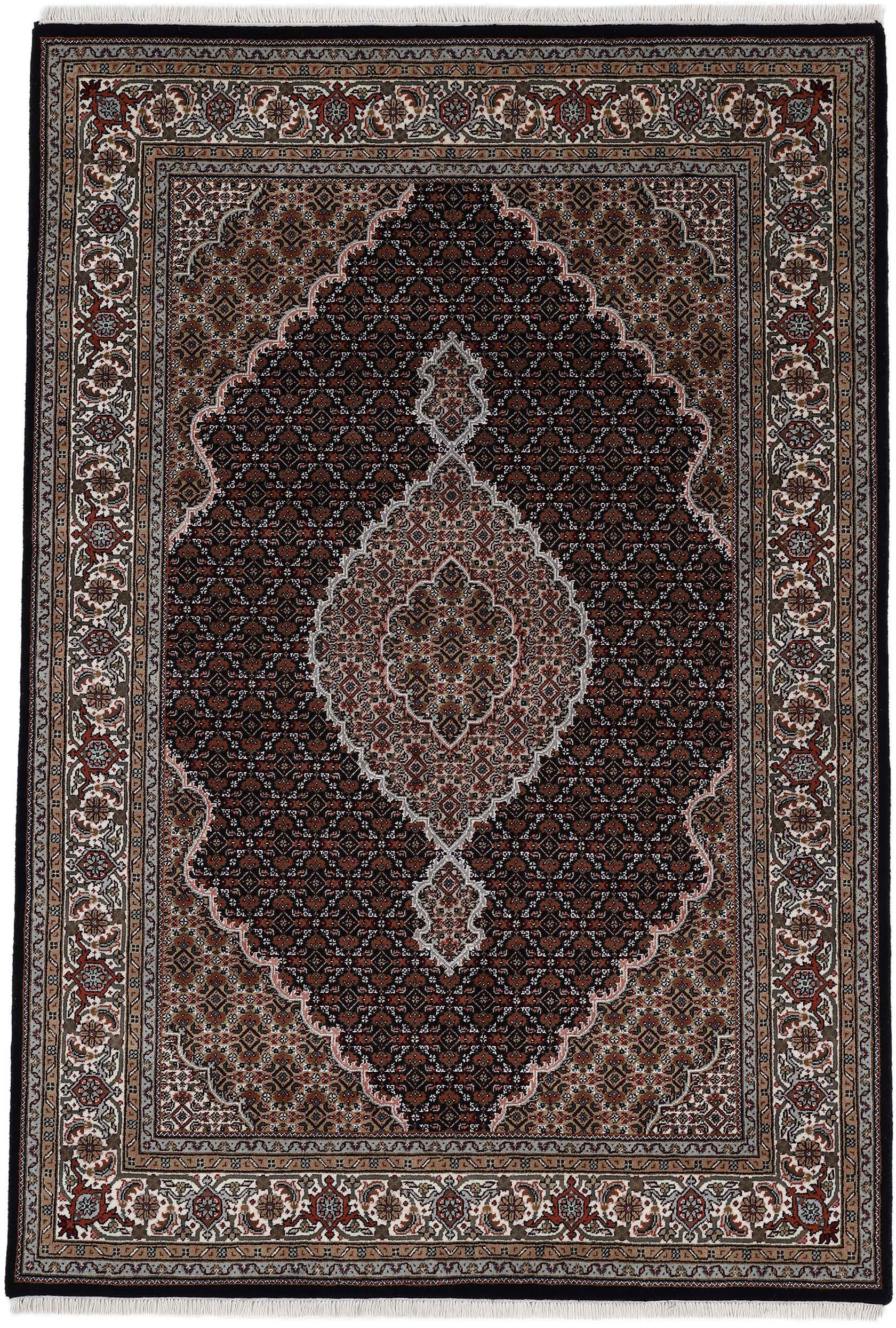 Woven Arts Orientteppich "Orientteppich Tabriz Mahi", rechteckig, 15 mm Höhe, handgeknüpft, Wohnzimmer, reine Wolle