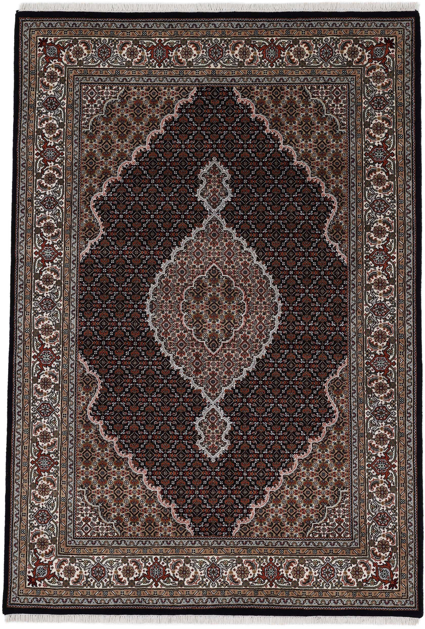 Woven Arts Orientteppich "Tabriz Mahi, auch als Läufer" rechteckig 15 mm Höhe handgeknüpft, Wohnzimmer, reine Wolle
