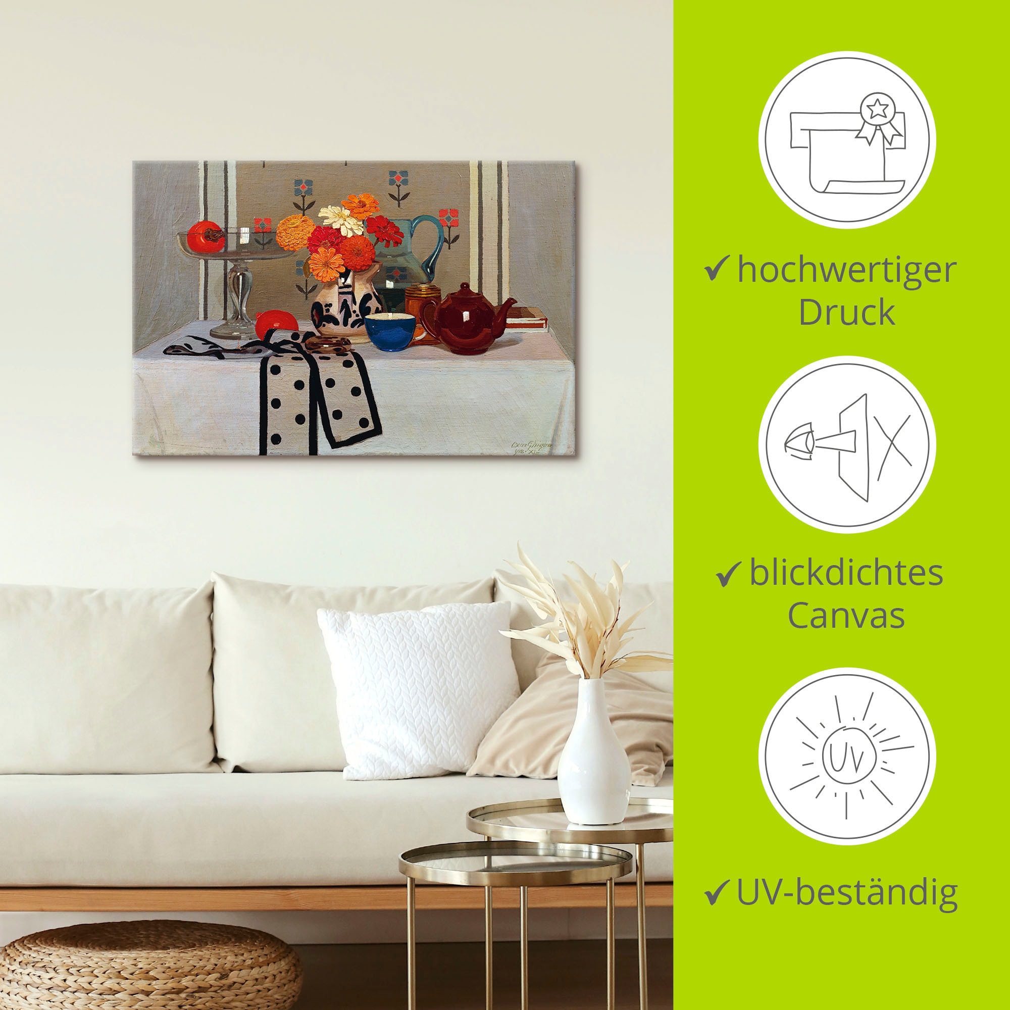 Artland Wandbild »Ladentisch«, Arrangements, (1 St.), als Alubild, Leinwandbild, Wandaufkleber oder Poster in versch. Größen