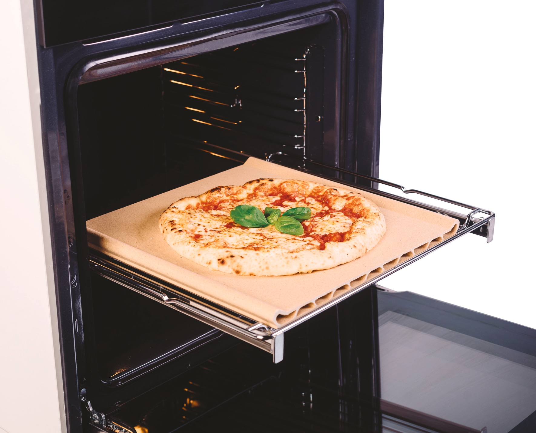 BAUKNECHT Backofen »BBI7 310C PIZZA« mit 1-fach-Teleskopauszug mit Pyrolyse-Selbstreinigung 310°C Pizza-Funktion: Für Pizza in Restaurantqualität zu Hause