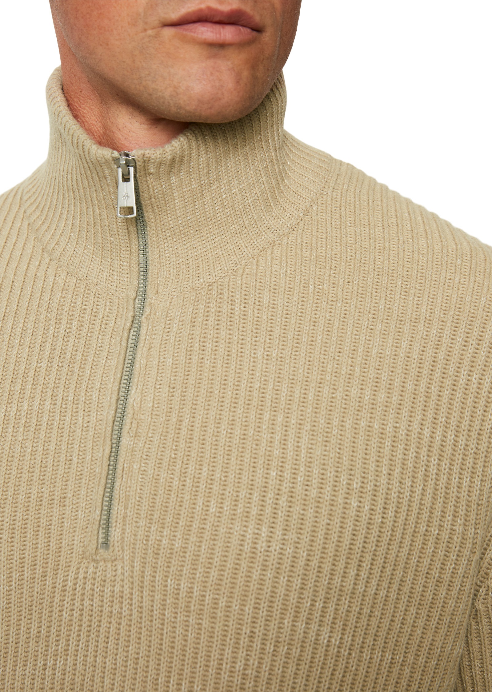 Marc O'Polo Strickpullover »aus Baumwolle-Schurwolle-Mix«