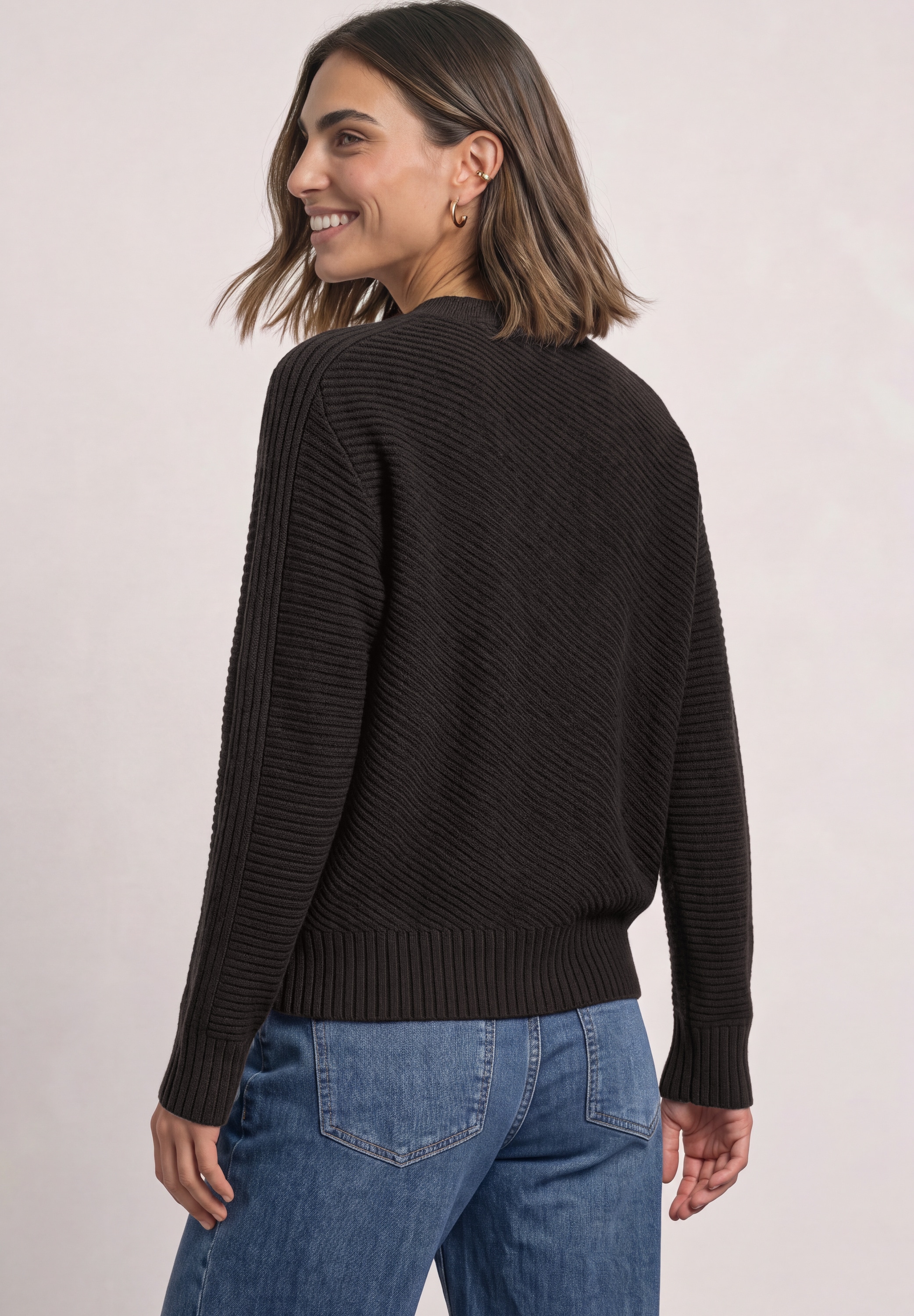 STREET ONE Strickpullover in Unifarbe