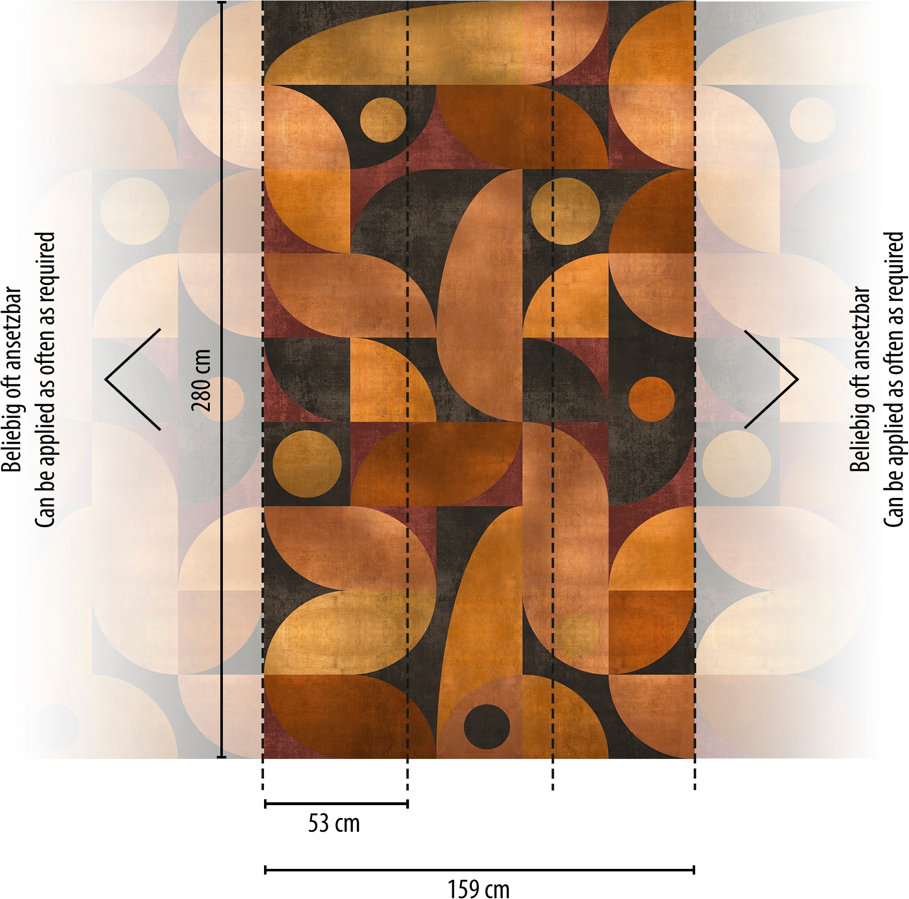 A.S. Création Vliestapete »Moderne Grafik Fototapete« geometrisch leicht strukturiert Vlies-Fototapete geometrisch 3D-Grafik, versch. Farben