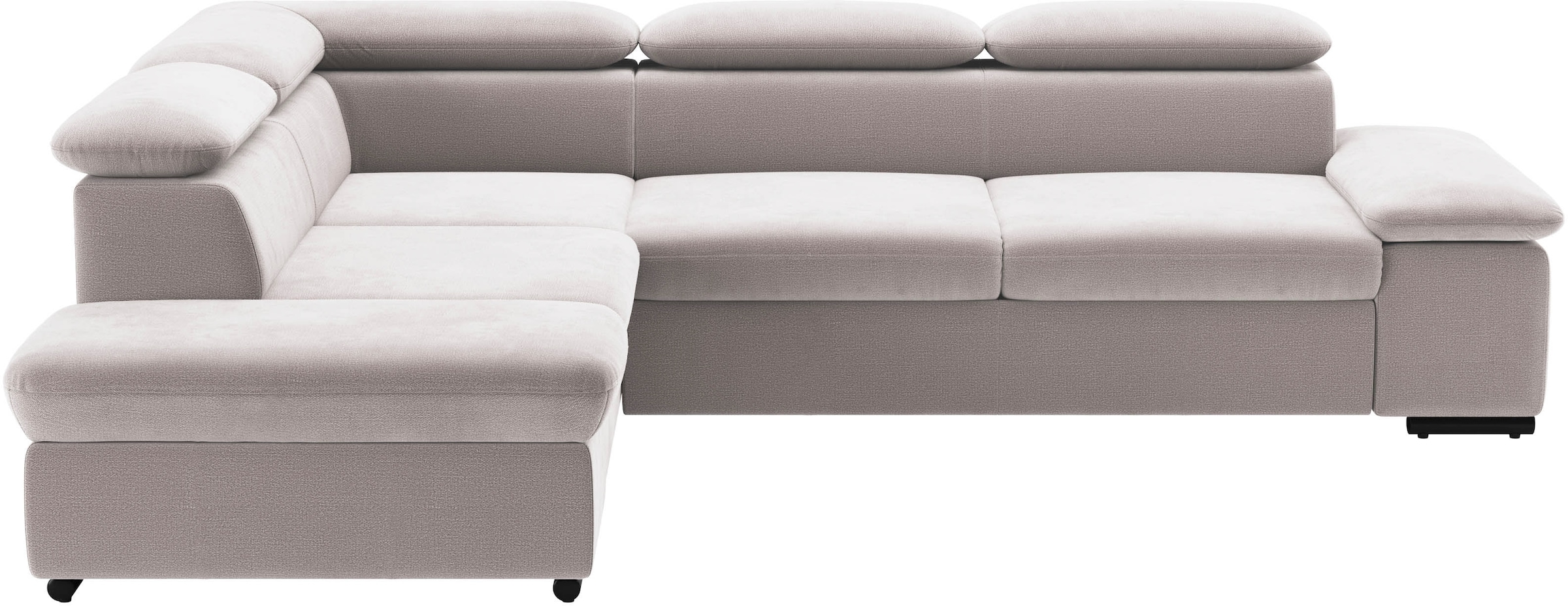 sit&more Ecksofa "Alcudia L-Form, B: 272 cm, Arm- und Kopfteilverstellung, Eckcouch" optional Schlaffunktion, Komfortsitz