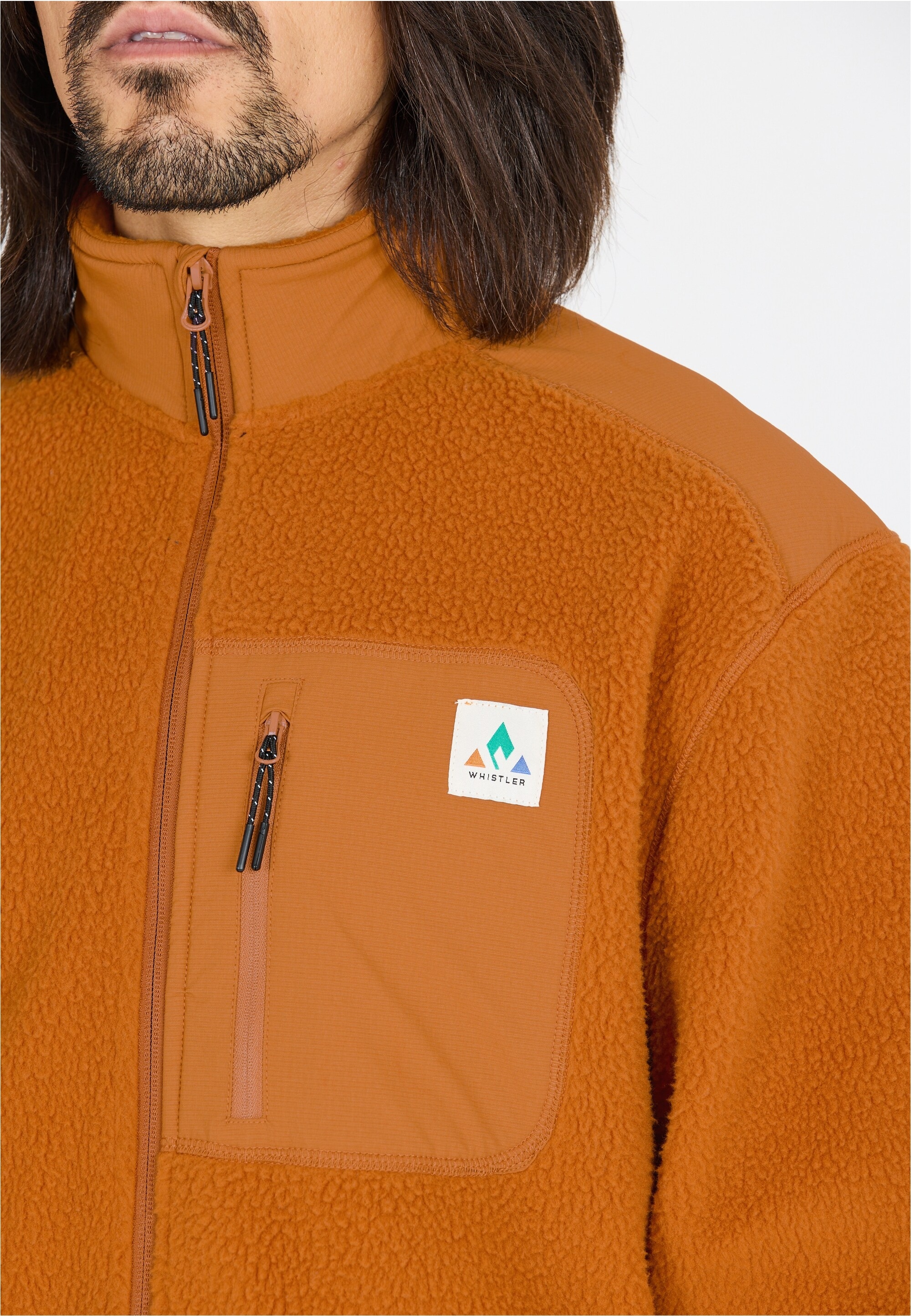 WHISTLER Strickpullover »Felis«, aus weichem Teddyfleece mit flachen Nähten