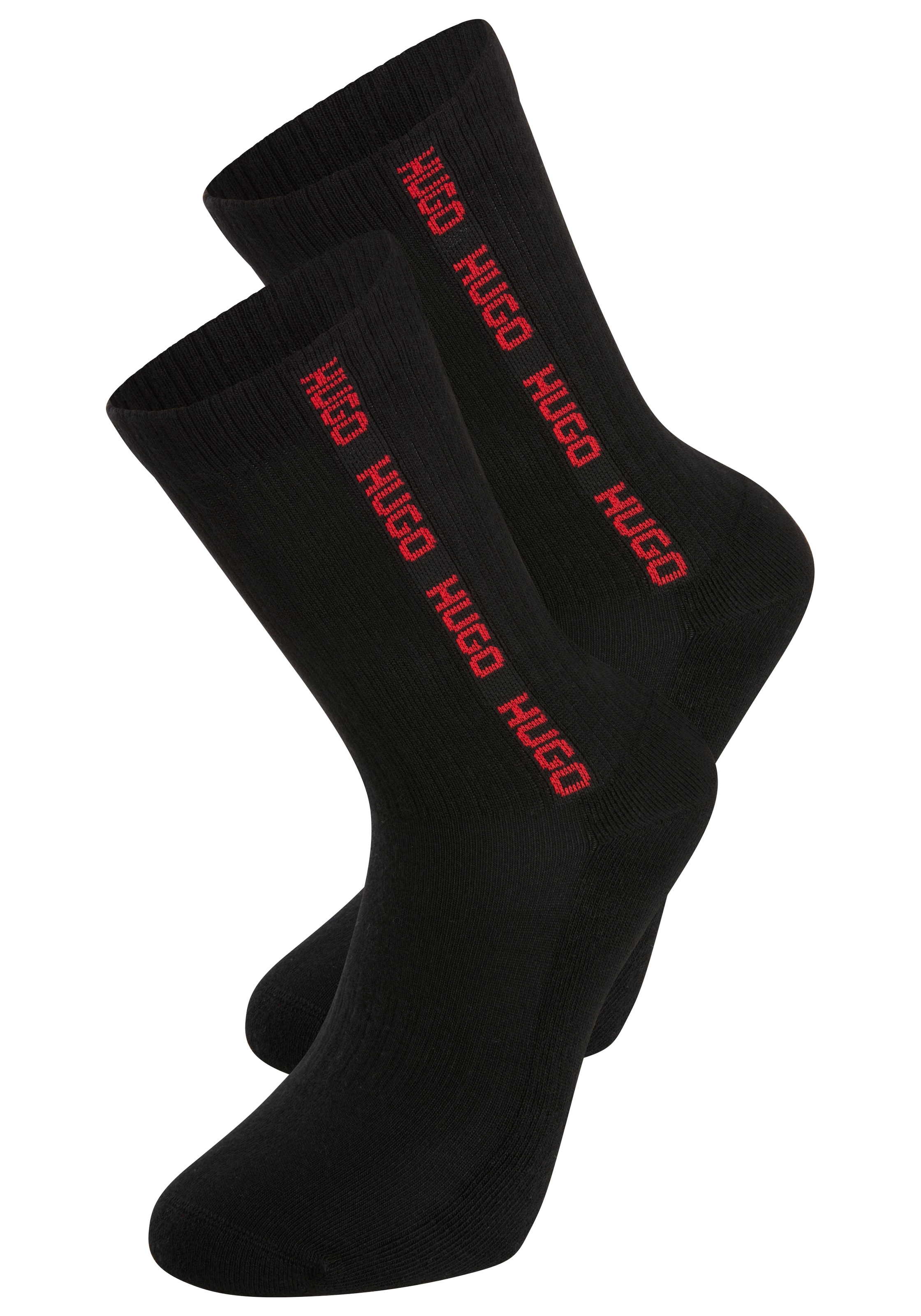 HUGO Underwear Basicsocken "3P QS RIB TAPE MD", mit Rippdetails günstig online kaufen