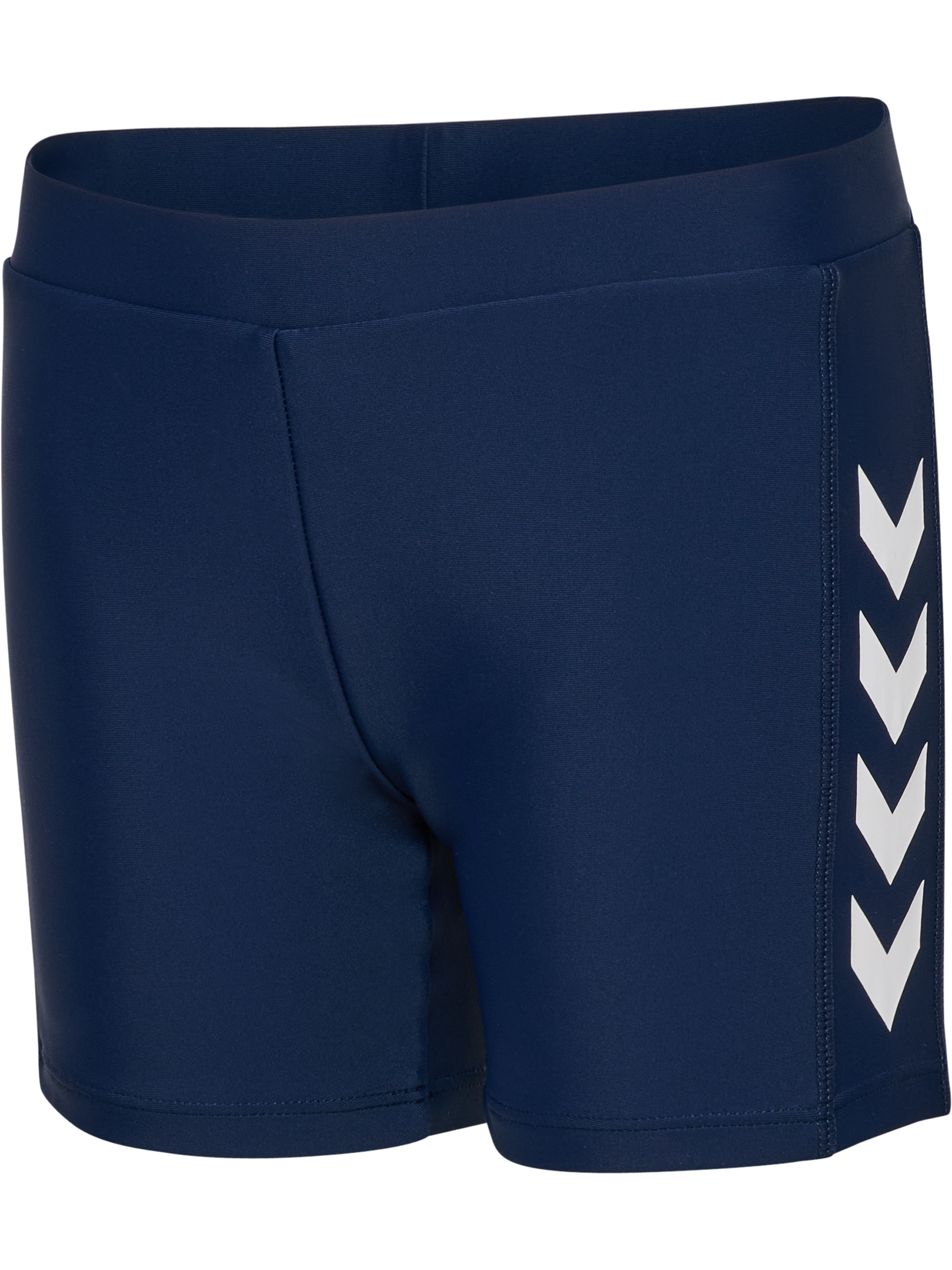HUMMEL Kinder Badeshorts "hmlJR FITTED SWIM SHORTS", blau, Gr. 146, Web, Obermaterial: 82% Polyamid, 18% Elasthan, Badehosen, schnell trocknendes