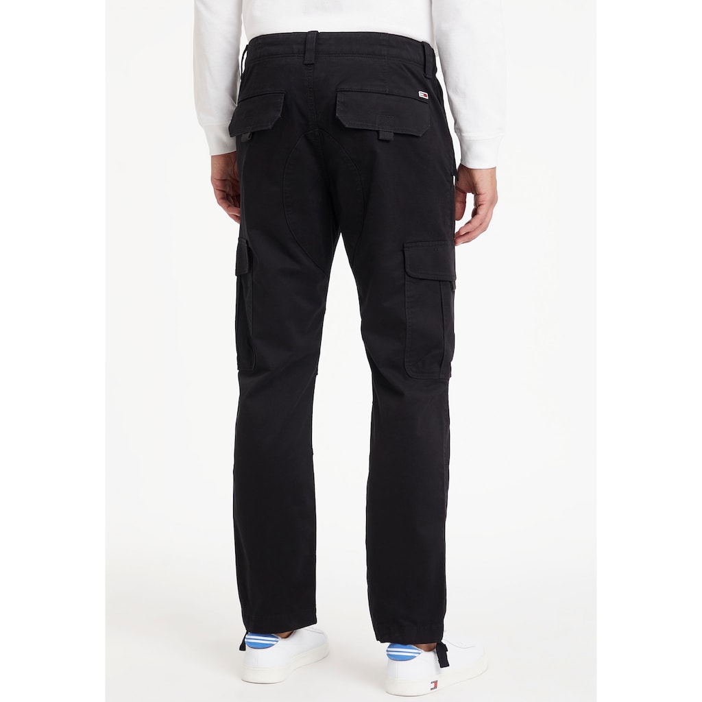 Tommy Jeans Cargohose »TJM ETHAN WASHED TWILL CARGO«, mit Bindebändern