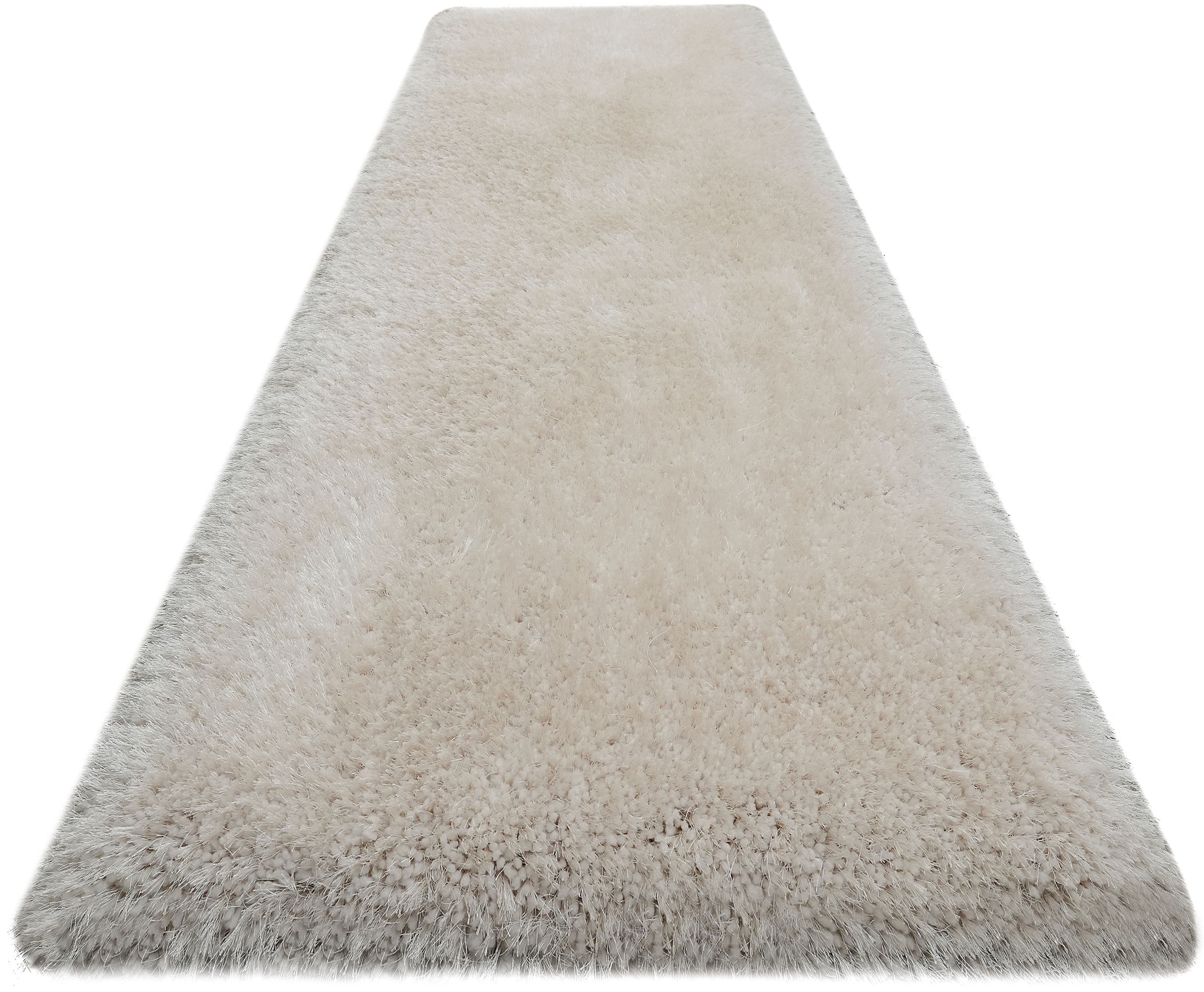 Hochflor-Läufer OTTO HOME "Micro exclusiv Teppich, sehr hoher Flor, weich durch Mikrofaser" Gr. 12, beige (creme), B:80cm H:78mm L:250cm, Kunstfaser, Teppiche, weich, Microfaser, unifarben, Schlafzimmer, Wohnzimmer, Esszimmer 3