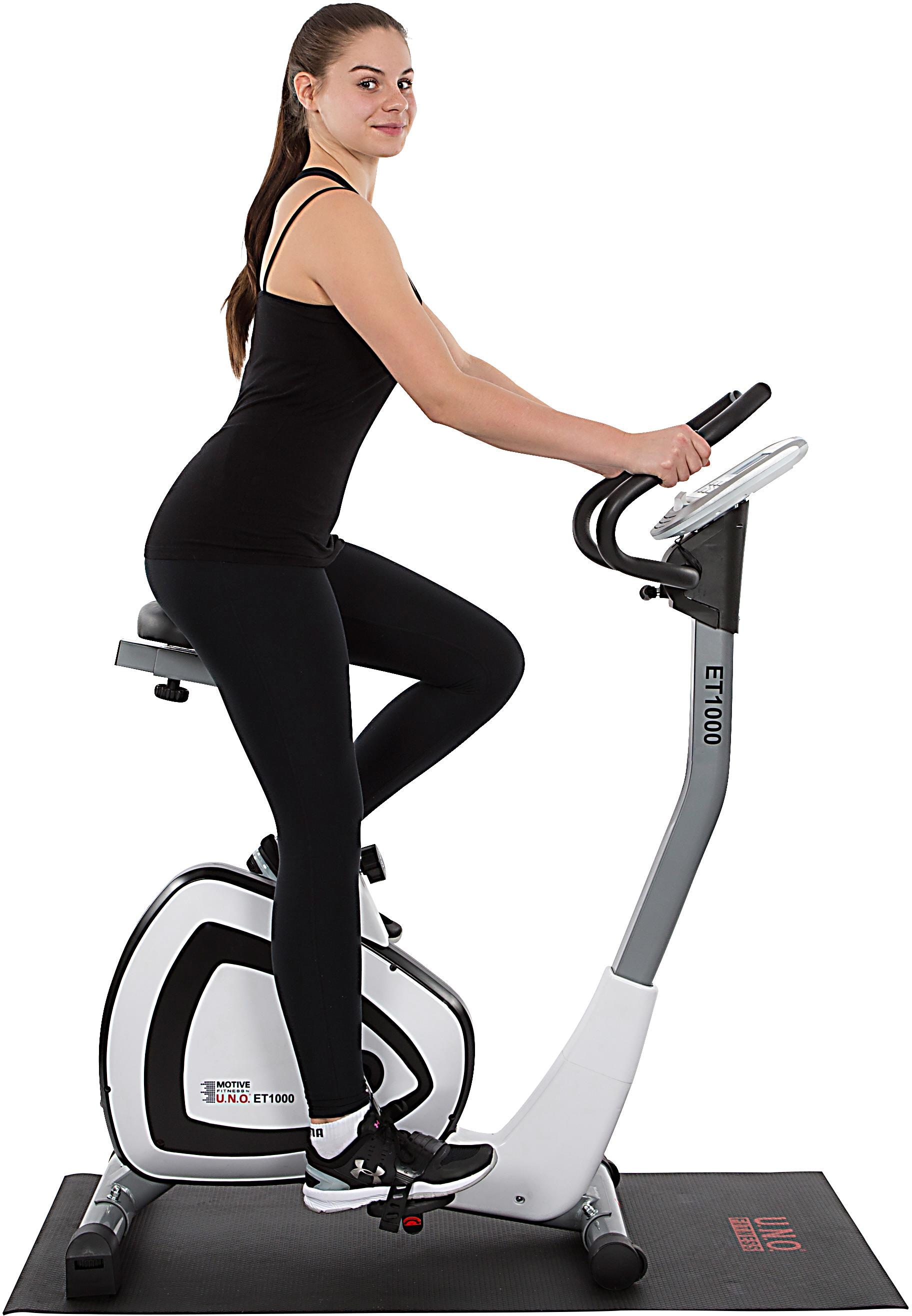 MOTIVE FITNESS by U.N.O. Ergometer »ET1000 (mit/ohne Unterlegmatte)«