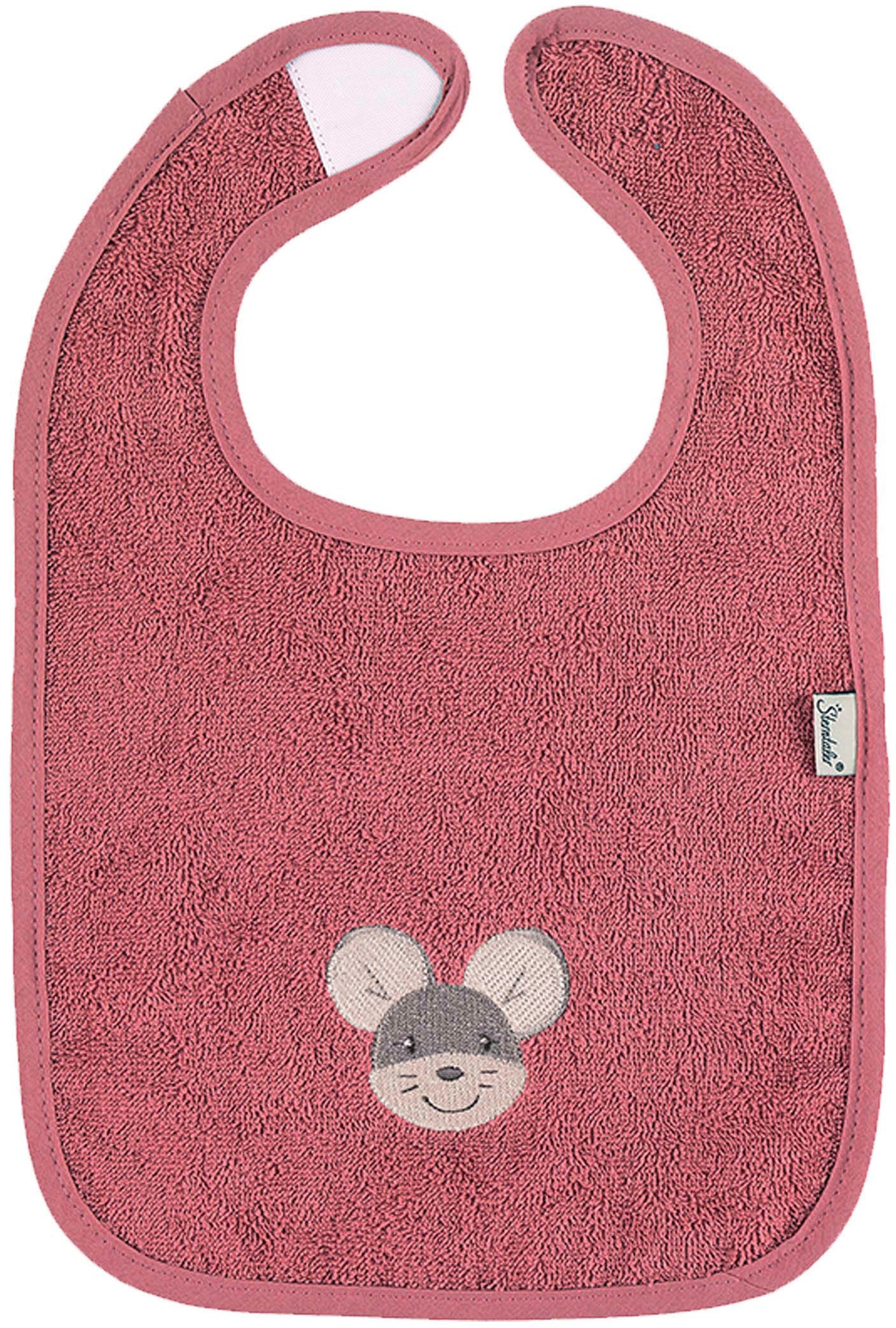 Sterntaler® Lätzchen »Doppelpack, Klettlätzchen Mabel, rosa«, (Set, 2 St.), GOTS made with organic materials, zertifiziert 1065506