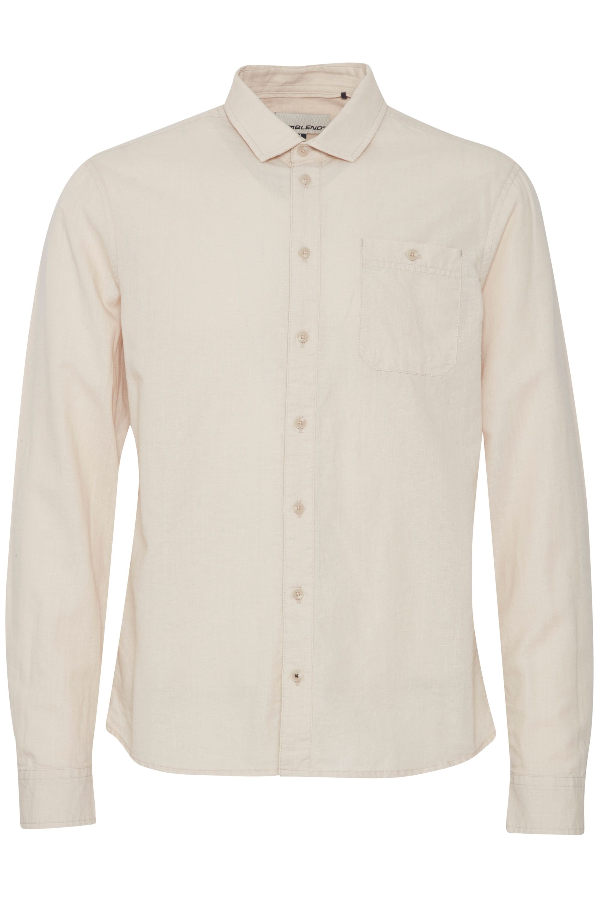 Blend Langarmhemd "BHShirt", Stilvolles Langarmhemd mit Brusttasche aus Lei günstig online kaufen