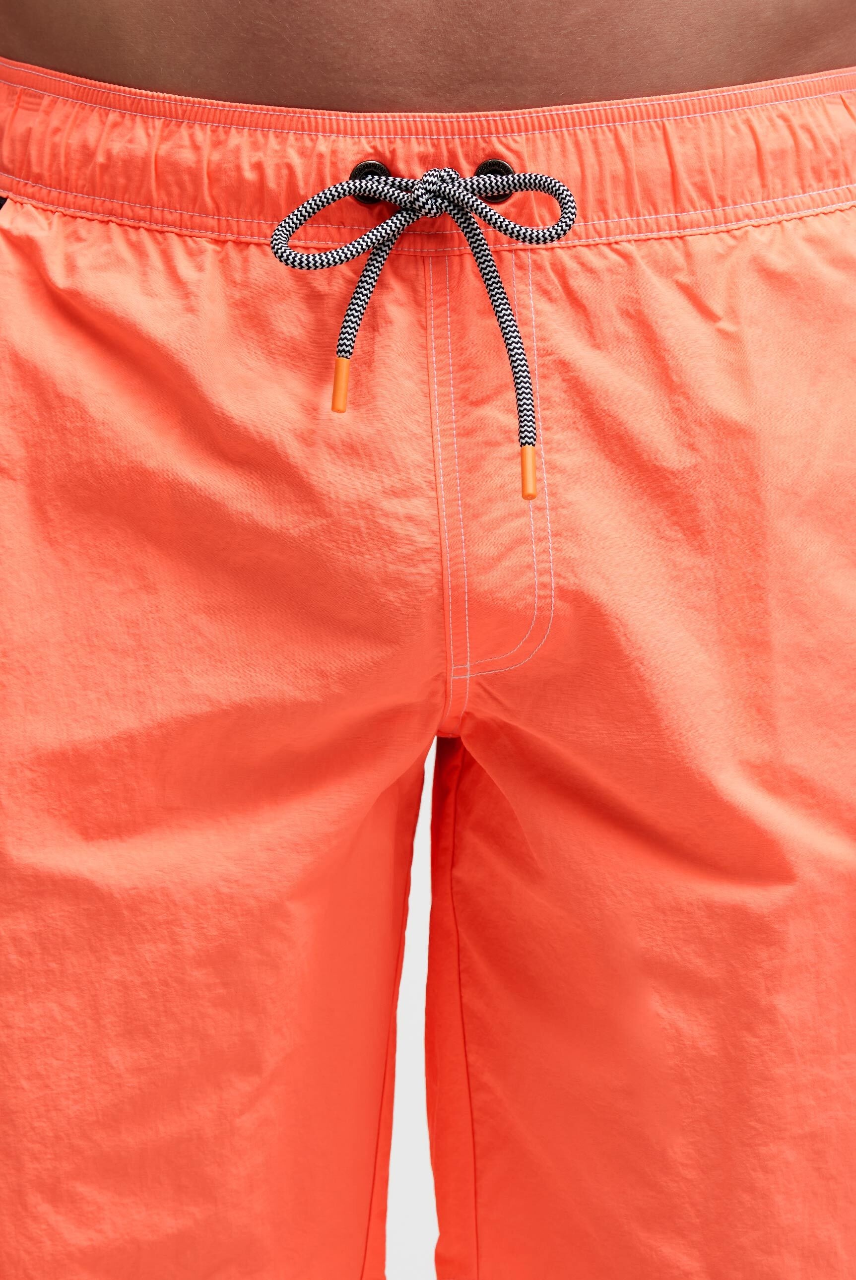 Badeshorts CAMP DAVID, Gr. M, Normalgrößen, neon flame, Polyamid, bedruckt, Badehosen Badeshorts, mit Innenhose 3